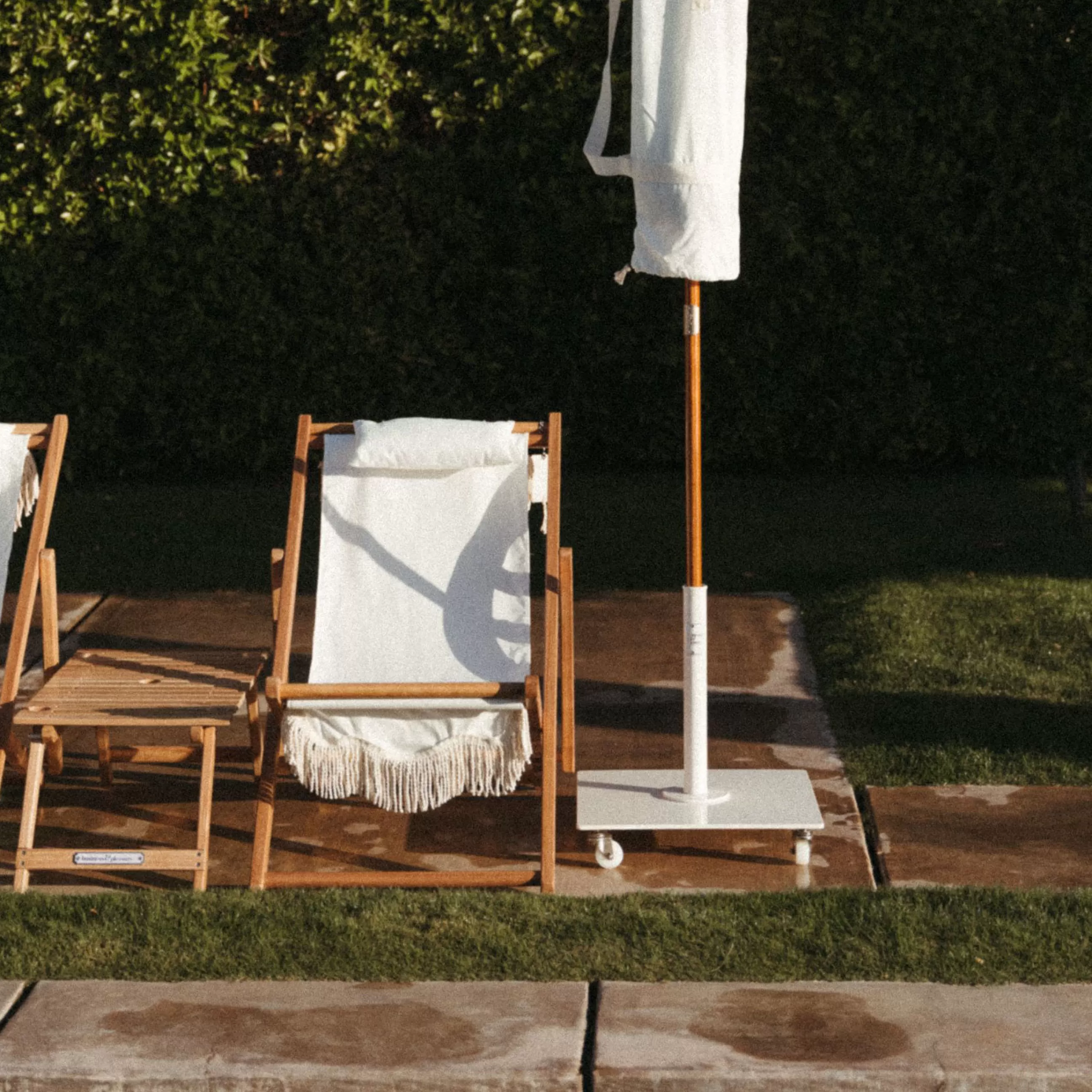 Parasols>BUSINESS & PLEASURE Accessoire  Metal/ Roulettes Pour Pied Parasol The Classic 16 & 25 Kg - Blanc