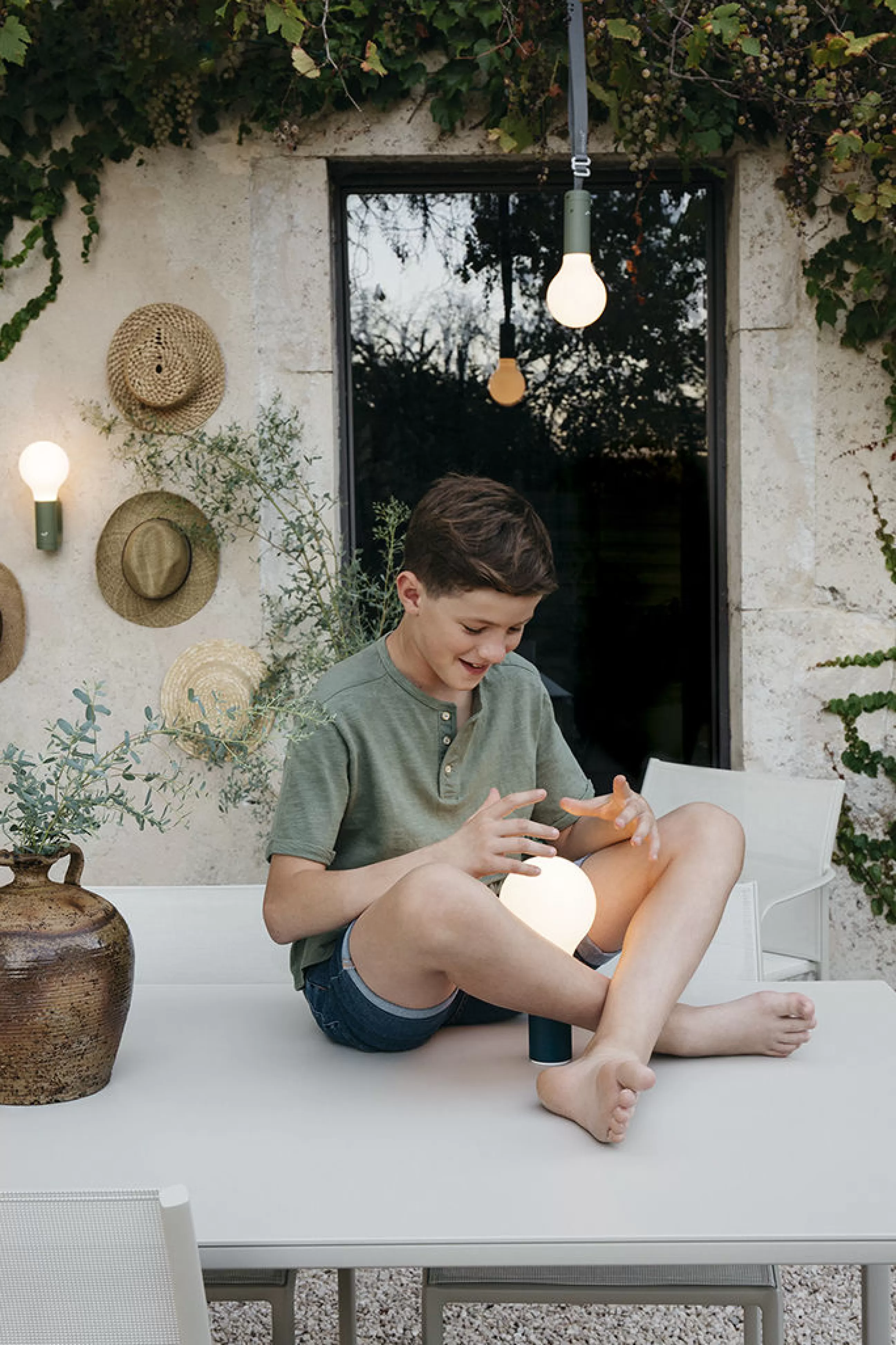 Luminaires D'extérieur>Fermob Accessoire  Plastique Noir / Sangle De Suspension Pour Lampe Sans Fil Aplo Led - Carbone
