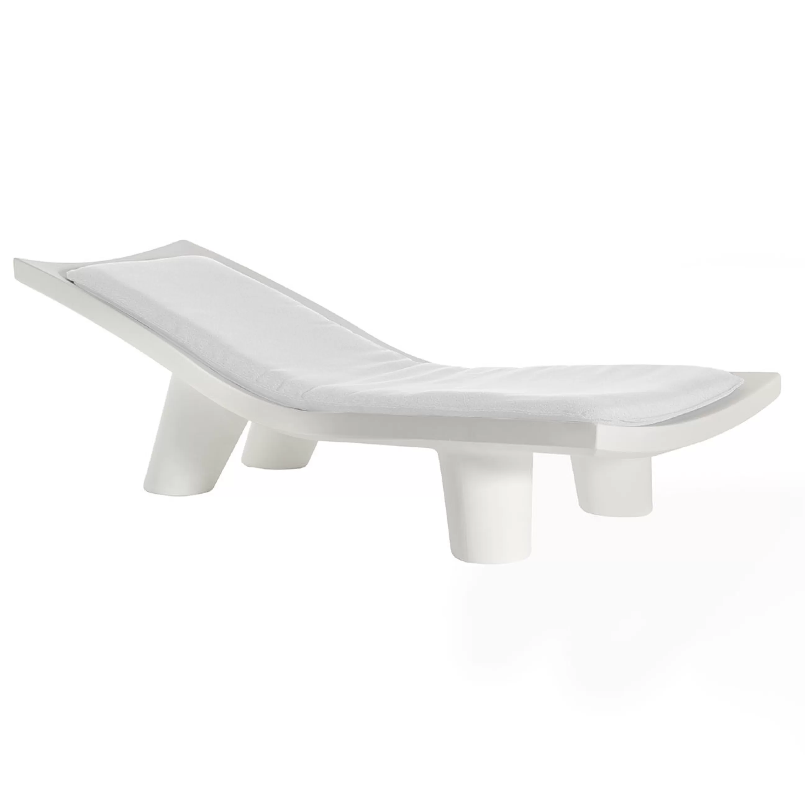 Poufs Coussins Tapis D'extérieur>Slide Accessoire  Tissu Blanc / Matelas Pour Chaise Longue Low Lita - Blanc Coton