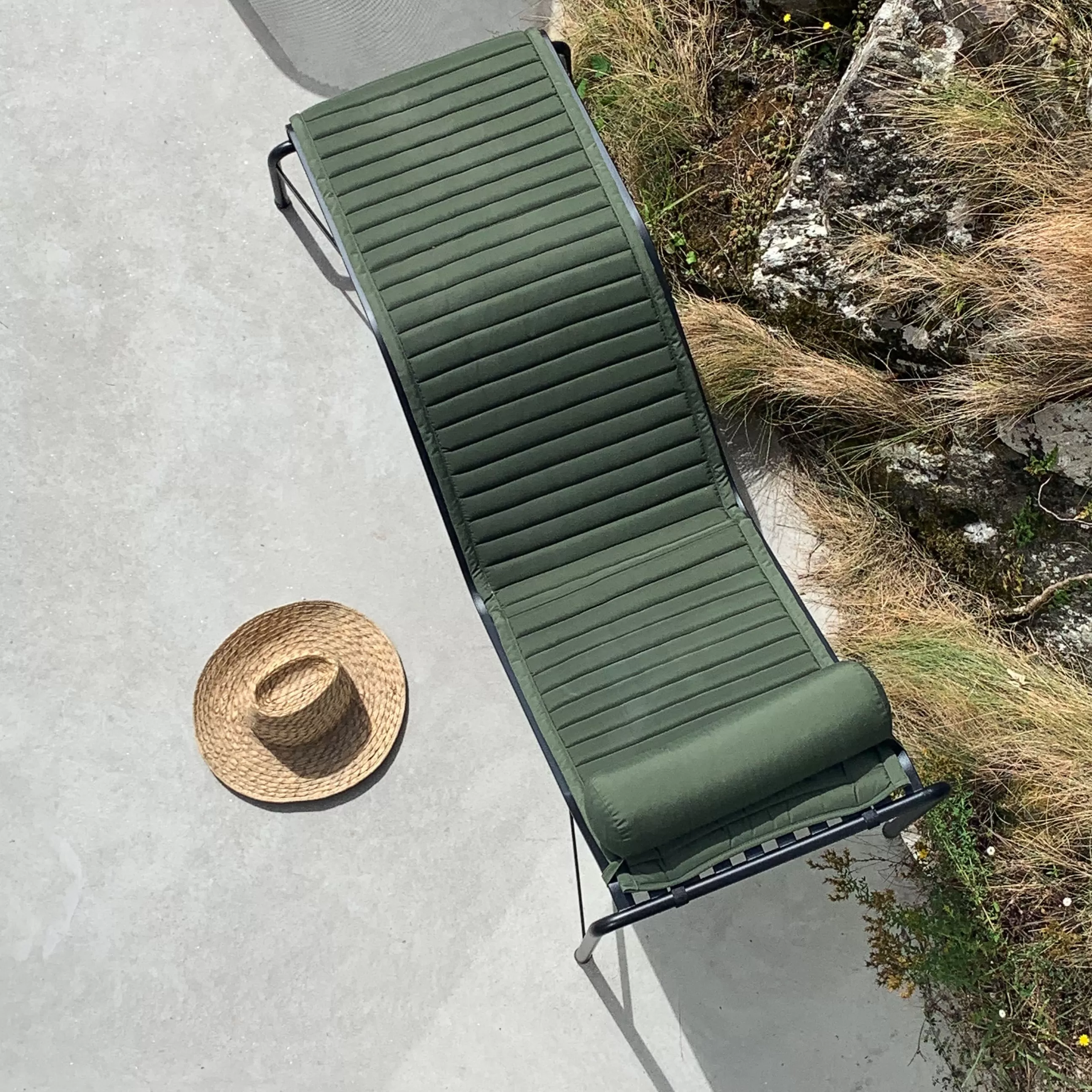 Bains De Soleil Chaises Longues Et Hamacs>Hay Accessoire  Tissu Gris / Coussin Appui-Tete Pour Bain De Soleil Palissade - Anthracite