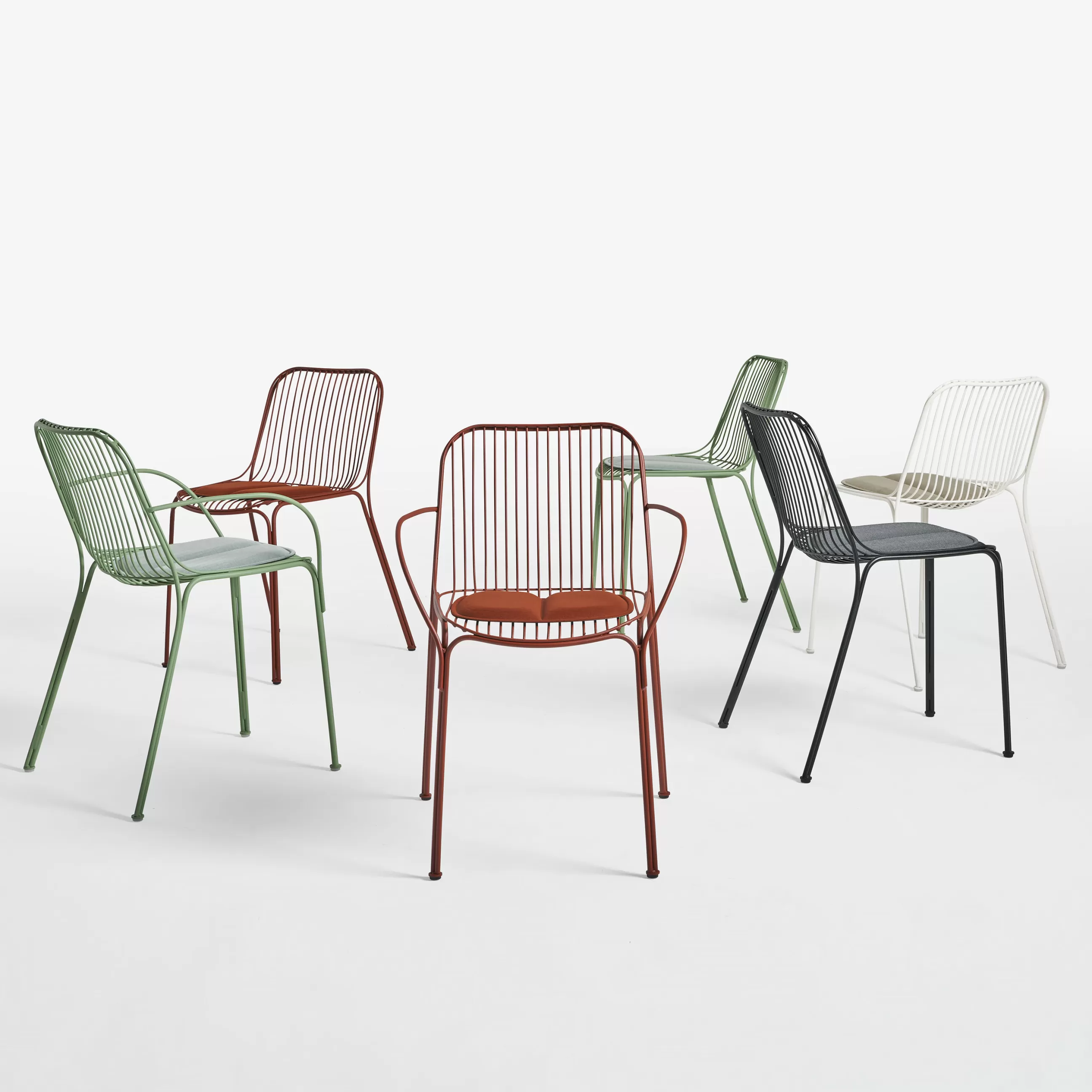 Chaises De Jardin>Kartell Accessoire  Tissu Vert / Coussin Assise Pour Fauteuil Hiray - Recycle - Vert Fonce
