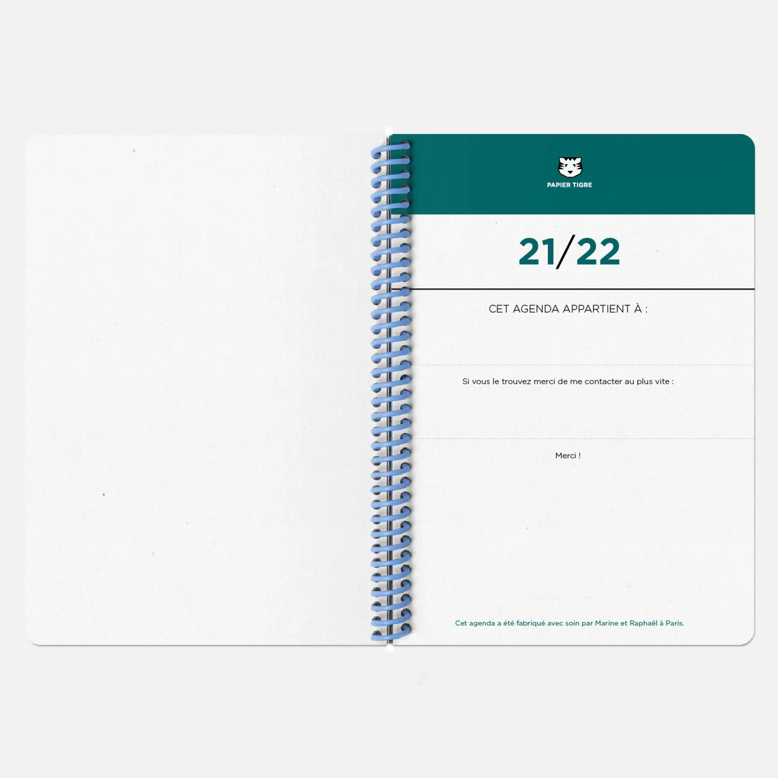 Accessoires Bureau>Papier Tigre Agenda Papier / 2021-2022 - A5 (15 X 21 Cm) - Multicolore