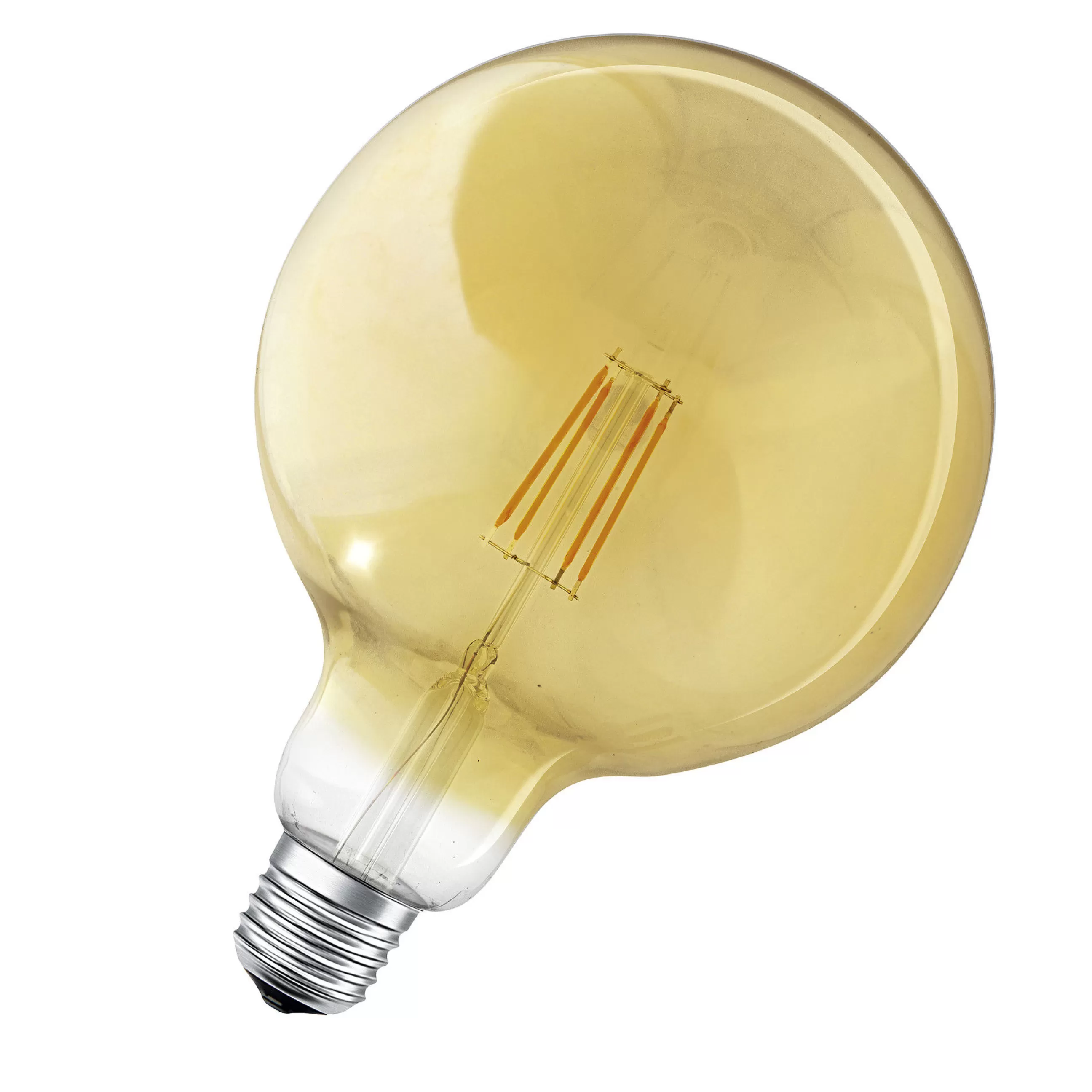 Ampoules Et Accessoires>Ledvance Ampoule Led E27 Connectee Smart+ Verre Or / Filaments Globe - 6W = 60W / Bluetooth - Variable - Or Ambre