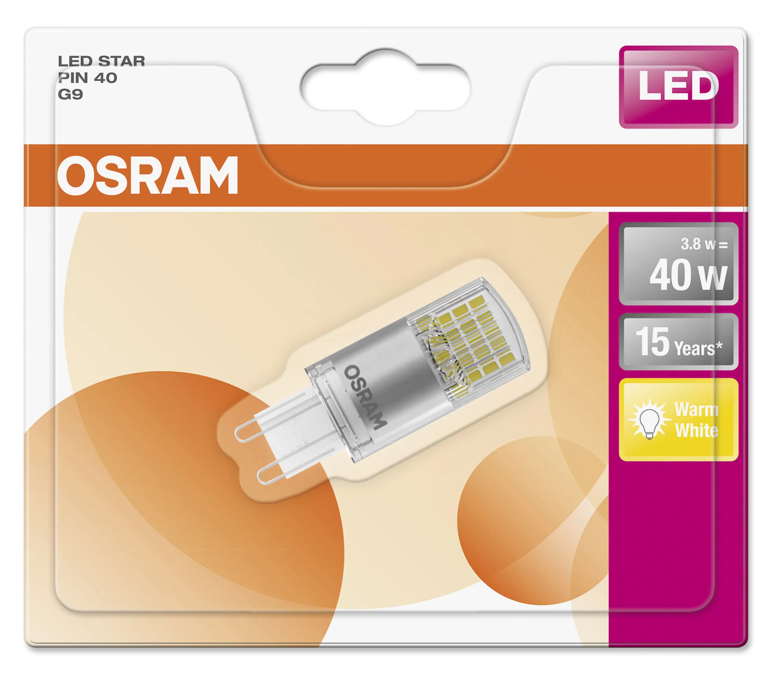 Ampoules Et Accessoires>Osram Ampoule Led G9  Verre / Capsule Pin Depolie - (2700K, Chaud) - Blanc