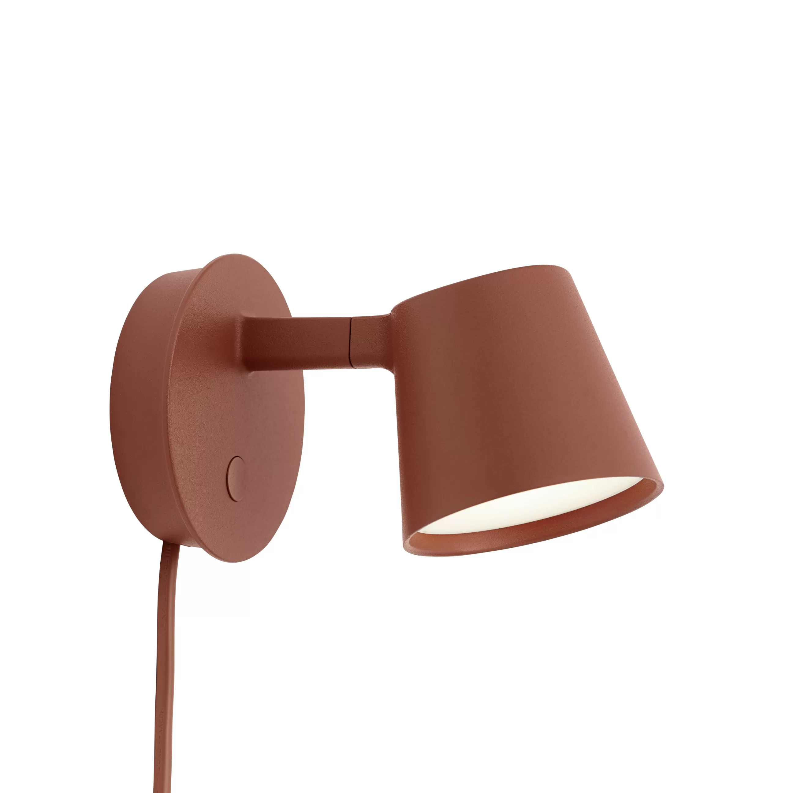 Led>Muuto Applique Avec Prise Tip Led Metal Marron / Orientable - Variateur - Marron Cuivre