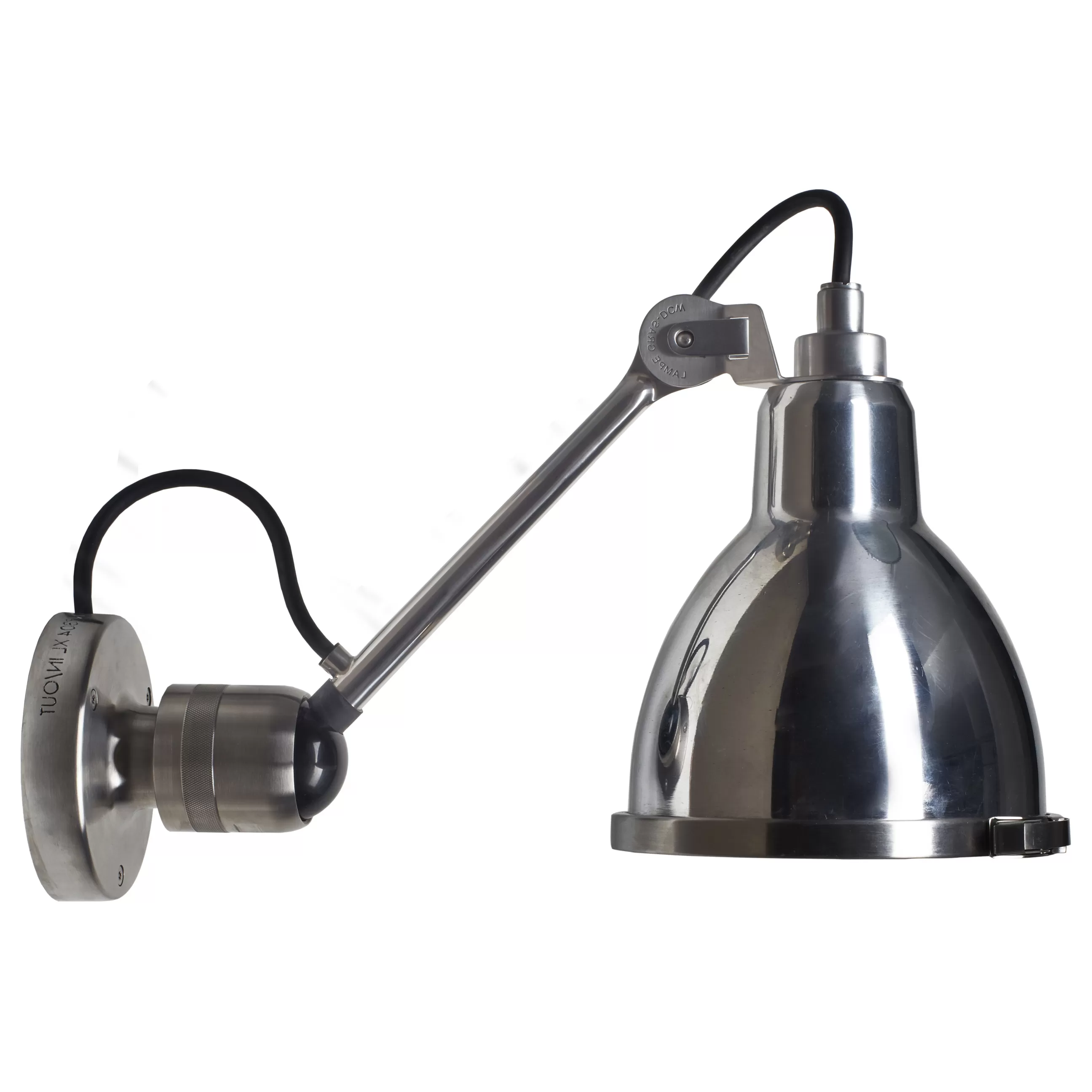 Luminaires De Salle De Bains>DCW editions Applique D'extérieur 304 Xl Outdoor Seaside Gris Argent / Orientable - O 22 Cm / Rond - Metal