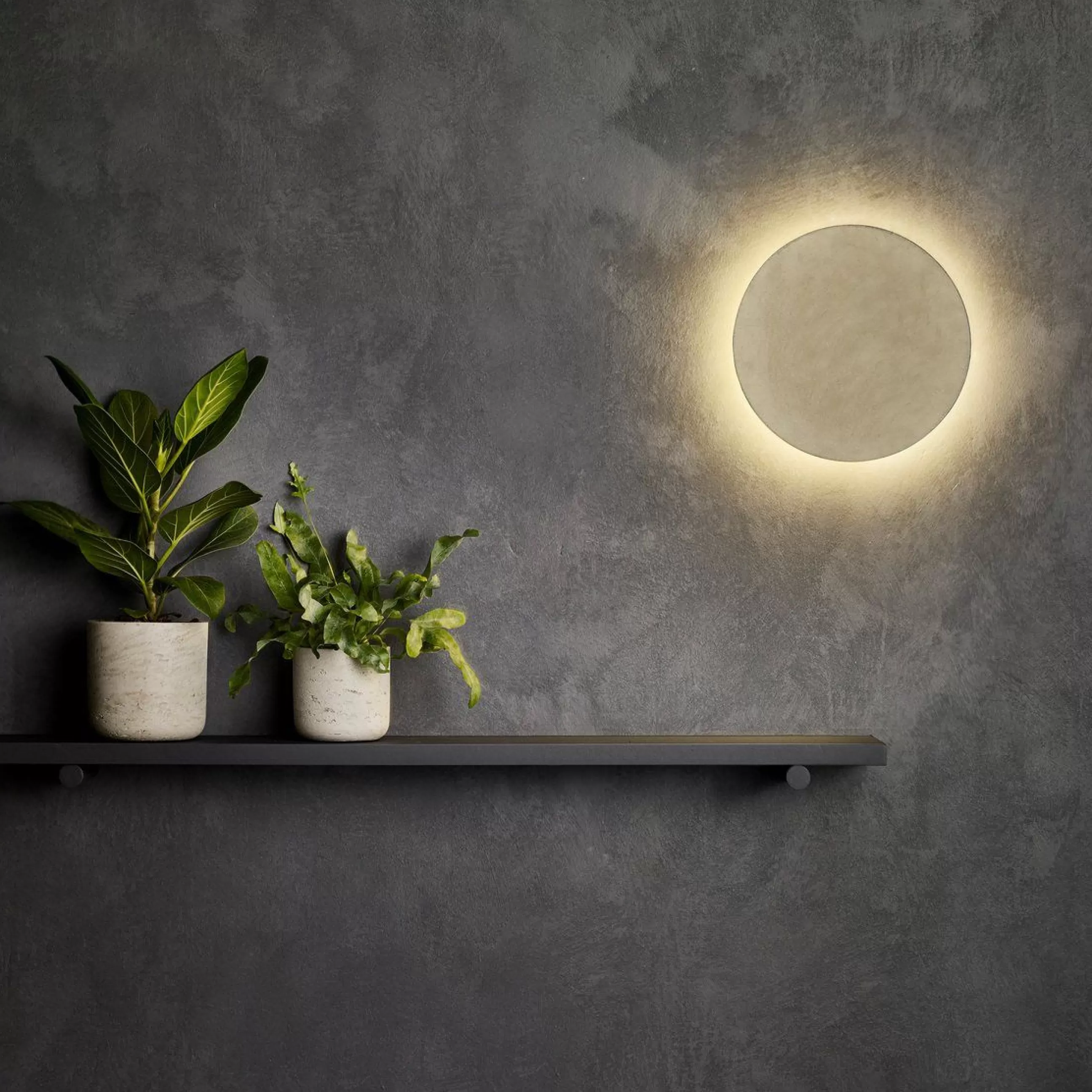 Luminaires De Salle De Bains>Astro Lighting Applique D'extérieur Eclipse Round Led Pierre- O 30 Cm - Gris