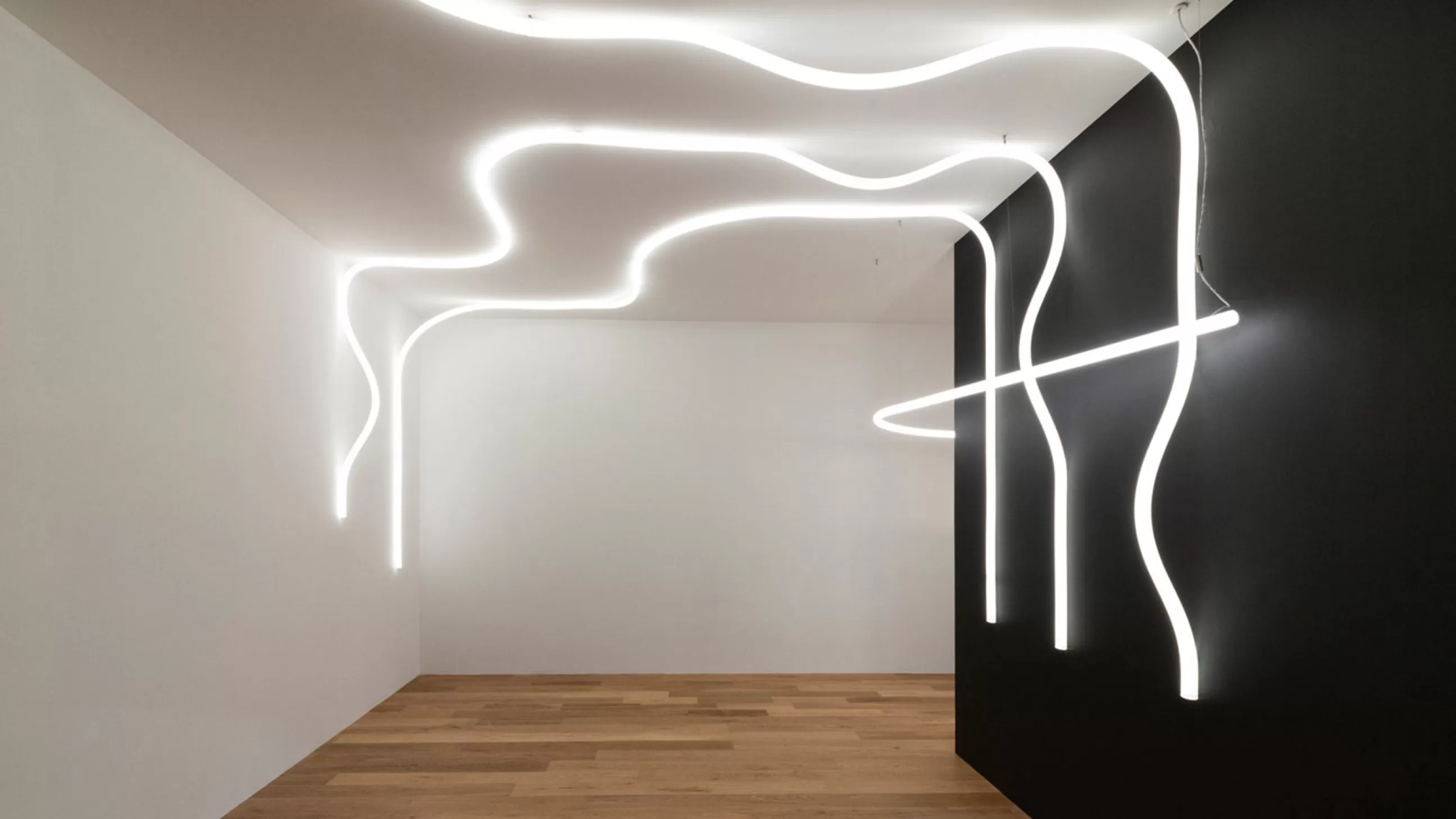 Luminaires D'extérieur>Artemide Applique D'extérieur La Linea Led Plastique / Tube Flexible Silicone - L 250 Cm - Blanc