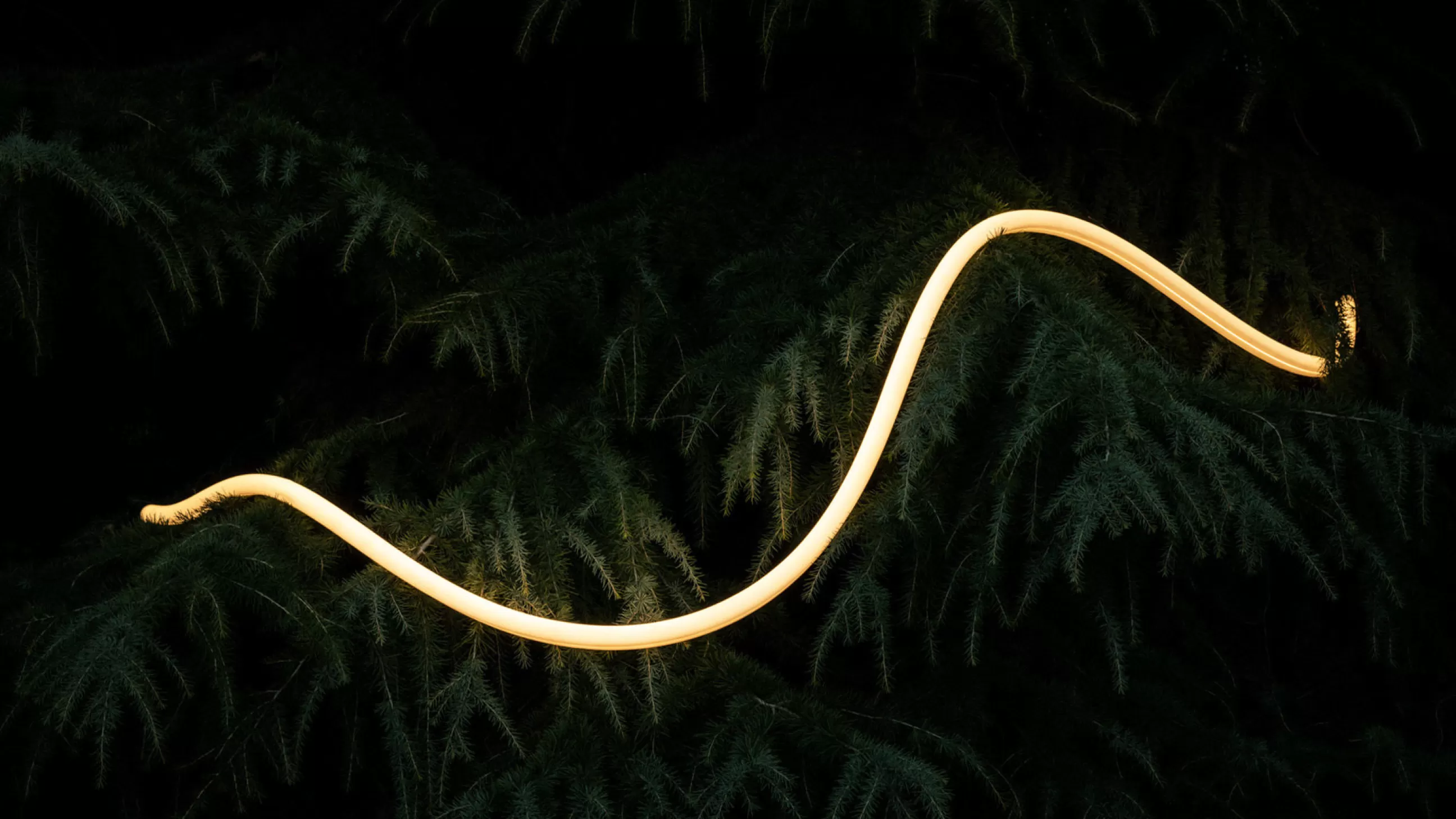 Luminaires D'extérieur>Artemide Applique D'extérieur La Linea Led Plastique / Tube Flexible Silicone - L 250 Cm - Blanc