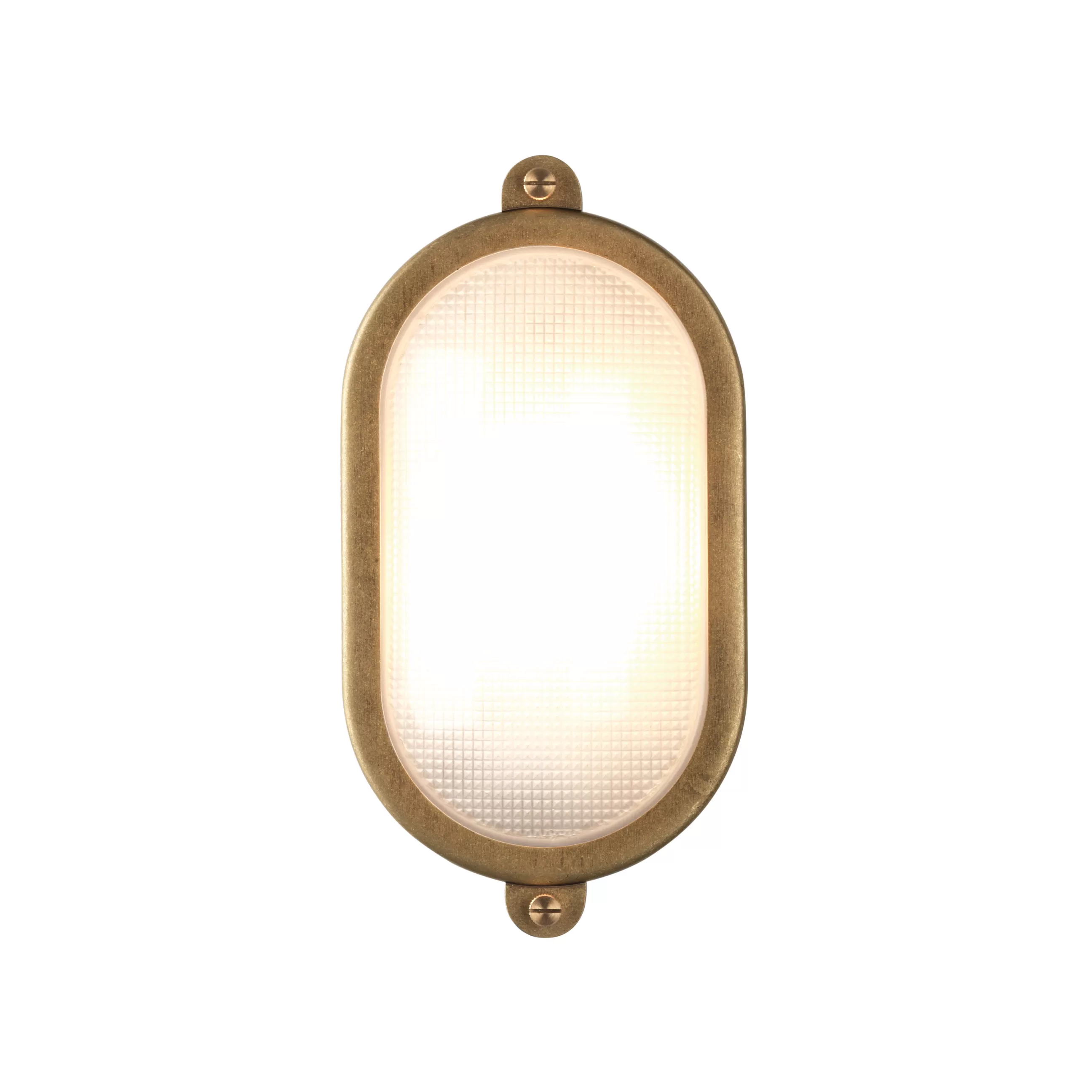 Luminaires De Salle De Bains>Astro Lighting Applique D'extérieur Malibu Oval Or Metal Metal Laiton / Plafonnier - 15 X 29 Cm - Laiton Vieilli