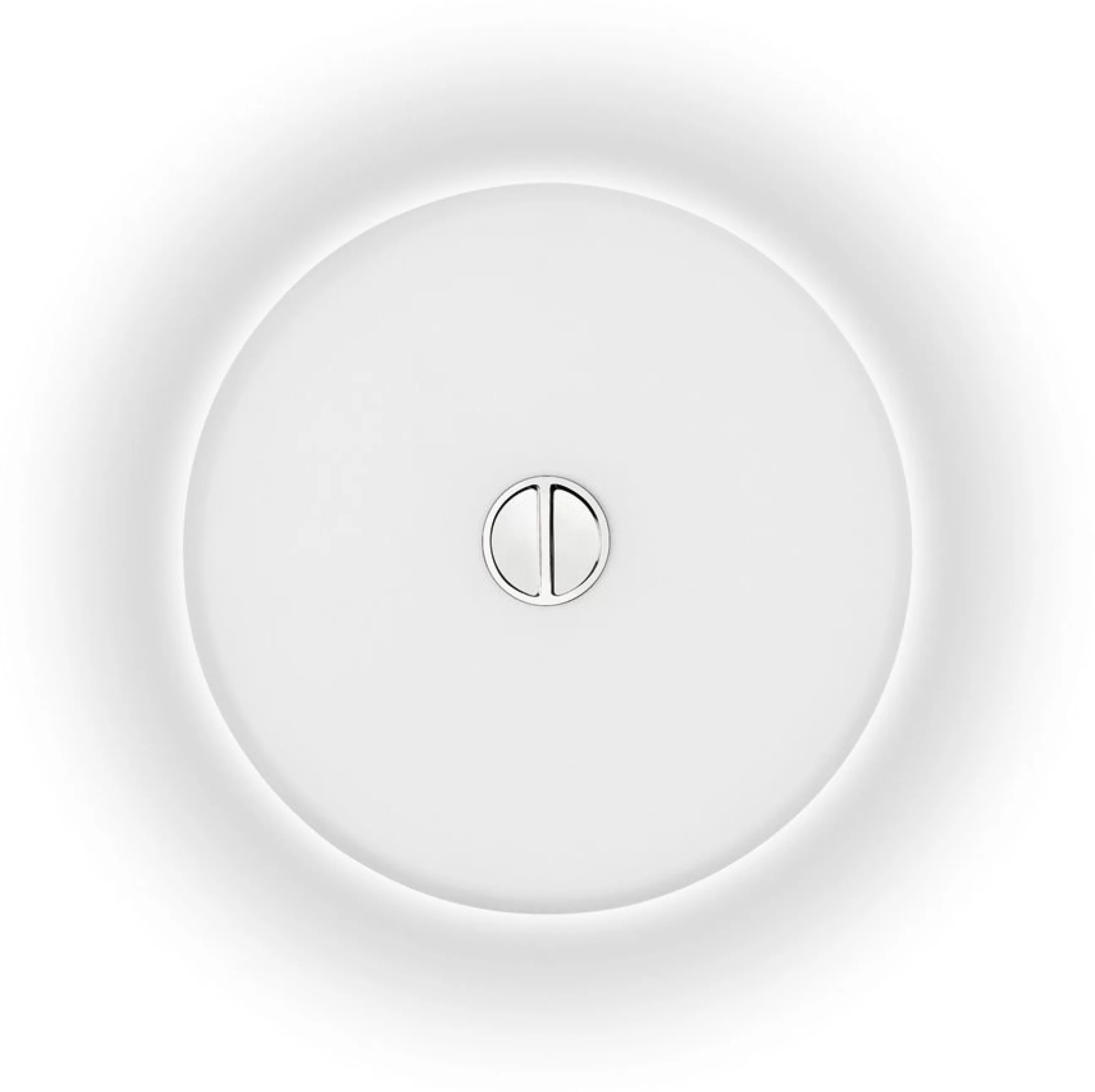 Luminaires De Salle De Bains>Flos Applique D'extérieur Mini Button Outdoor Plastiqueplastique/ Plafonnier - O 14 Cm - Blanc