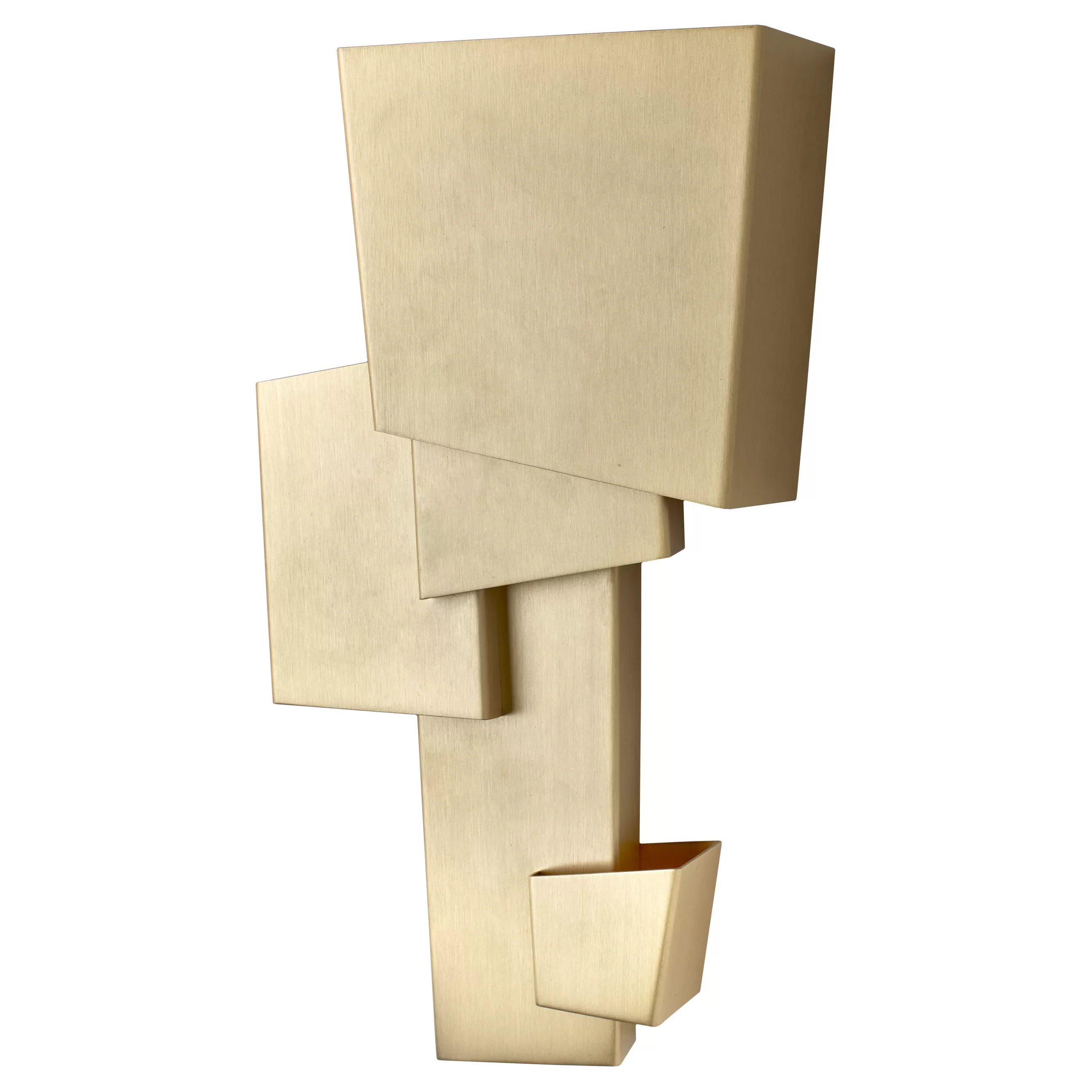 Led>DCW editions Applique Map 1 Led Or Metal / Large - L 23,5 X H 39,8 Cm - Laiton