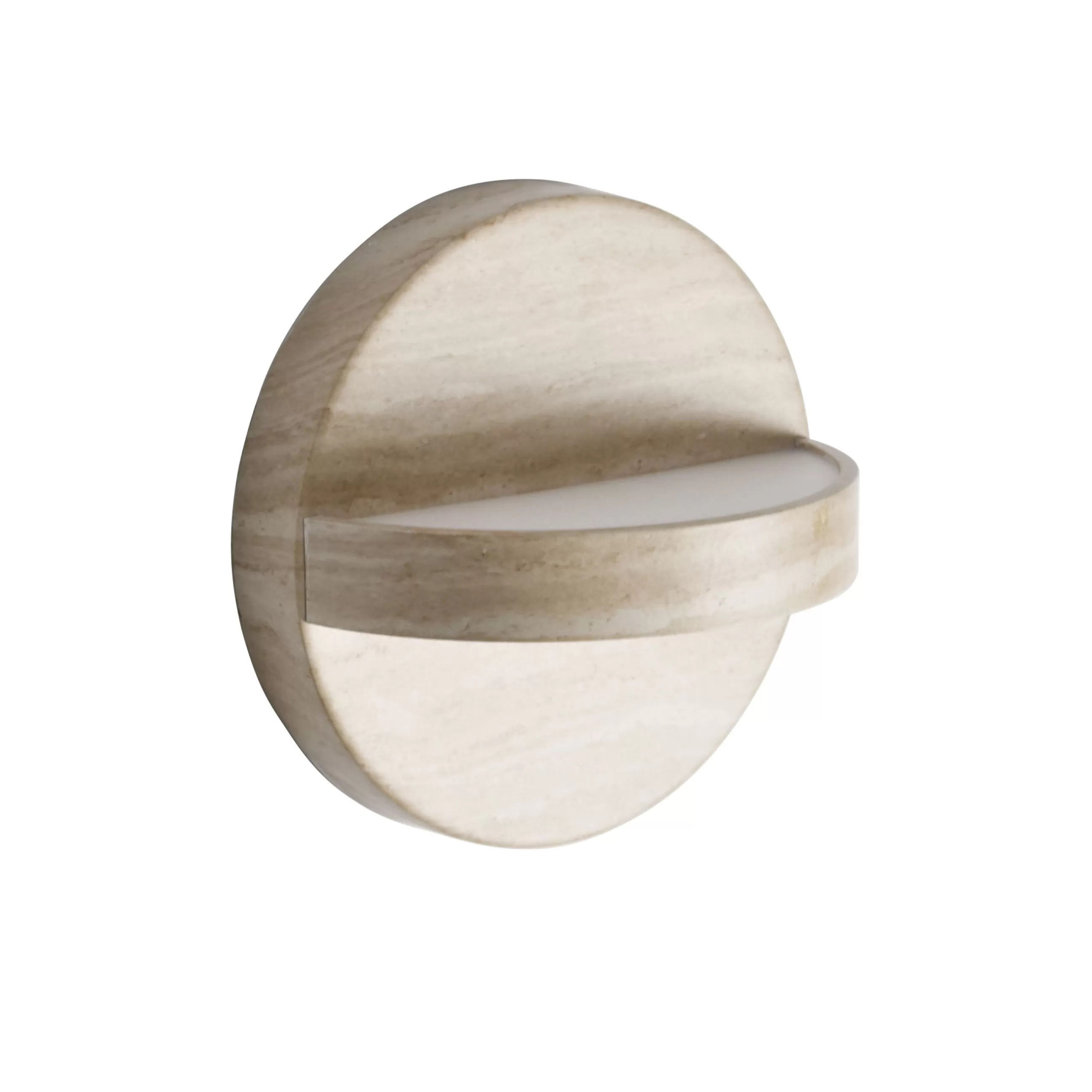 Luminaires De Salle De Bains>ENOstudio Applique Salle De Bains Plus Led Metal / Ip44 - O 18 Cm / Metal - Beige