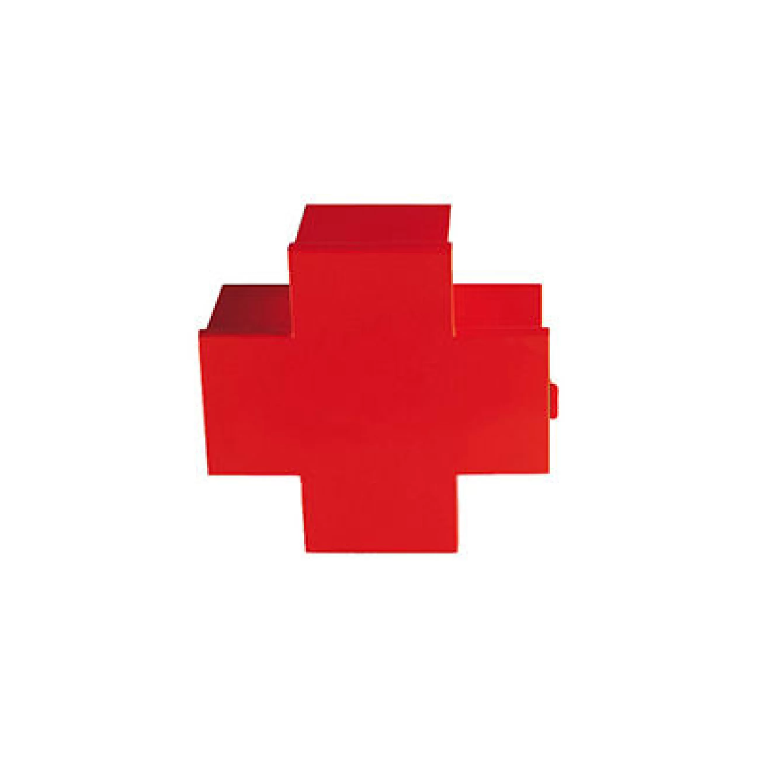 Meubles De Rangement>Cappellini Armoire A Pharmacie Cross Metal/ Metal - 43,5 X H 45 Cm / Thomas Eriksson, 1992 - Rouge