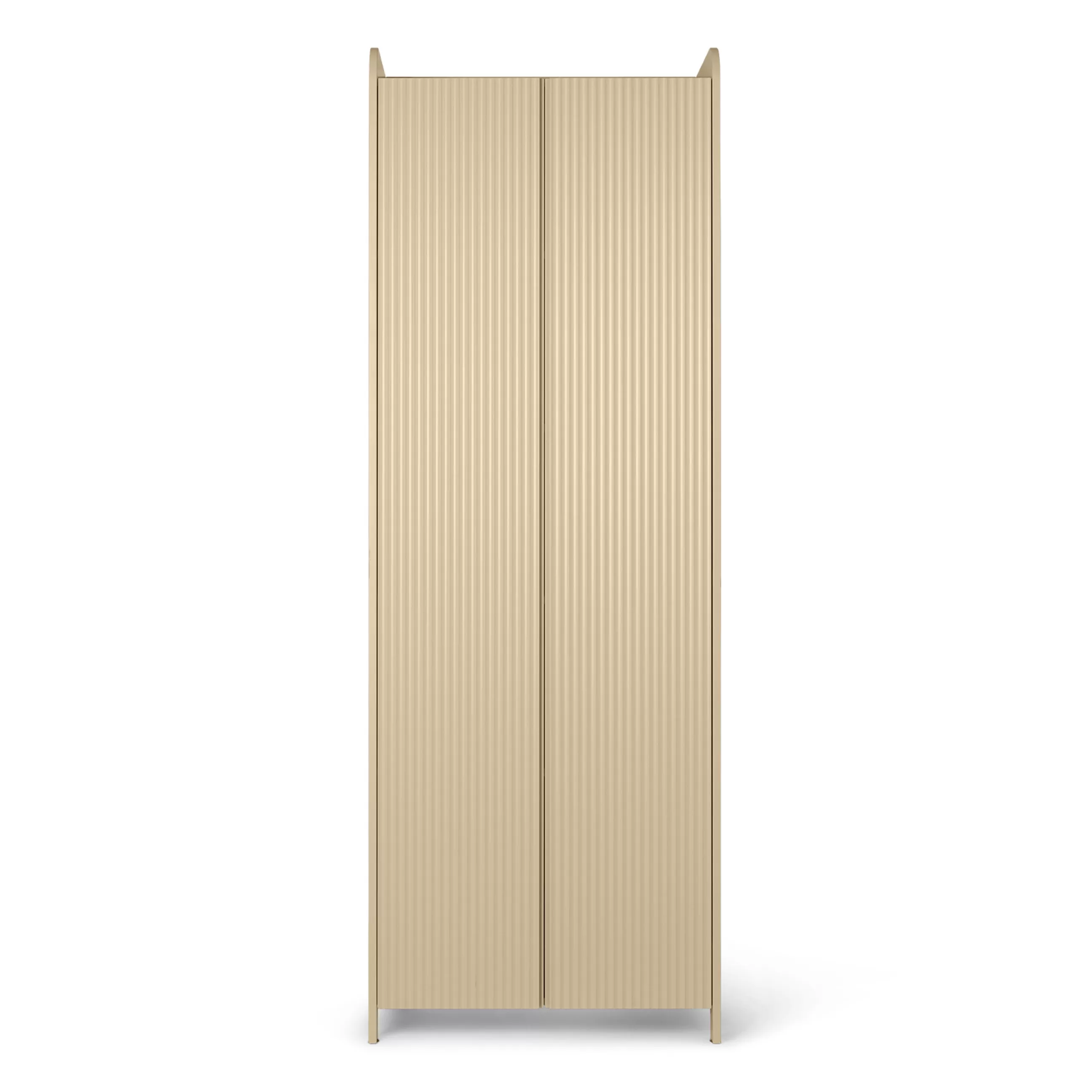 Commodes Buffets Armoires>Ferm Living Armoire Sill Bois Beige / L 70 X H 200 Cm - Mdf Rainure - Beige Cachemire