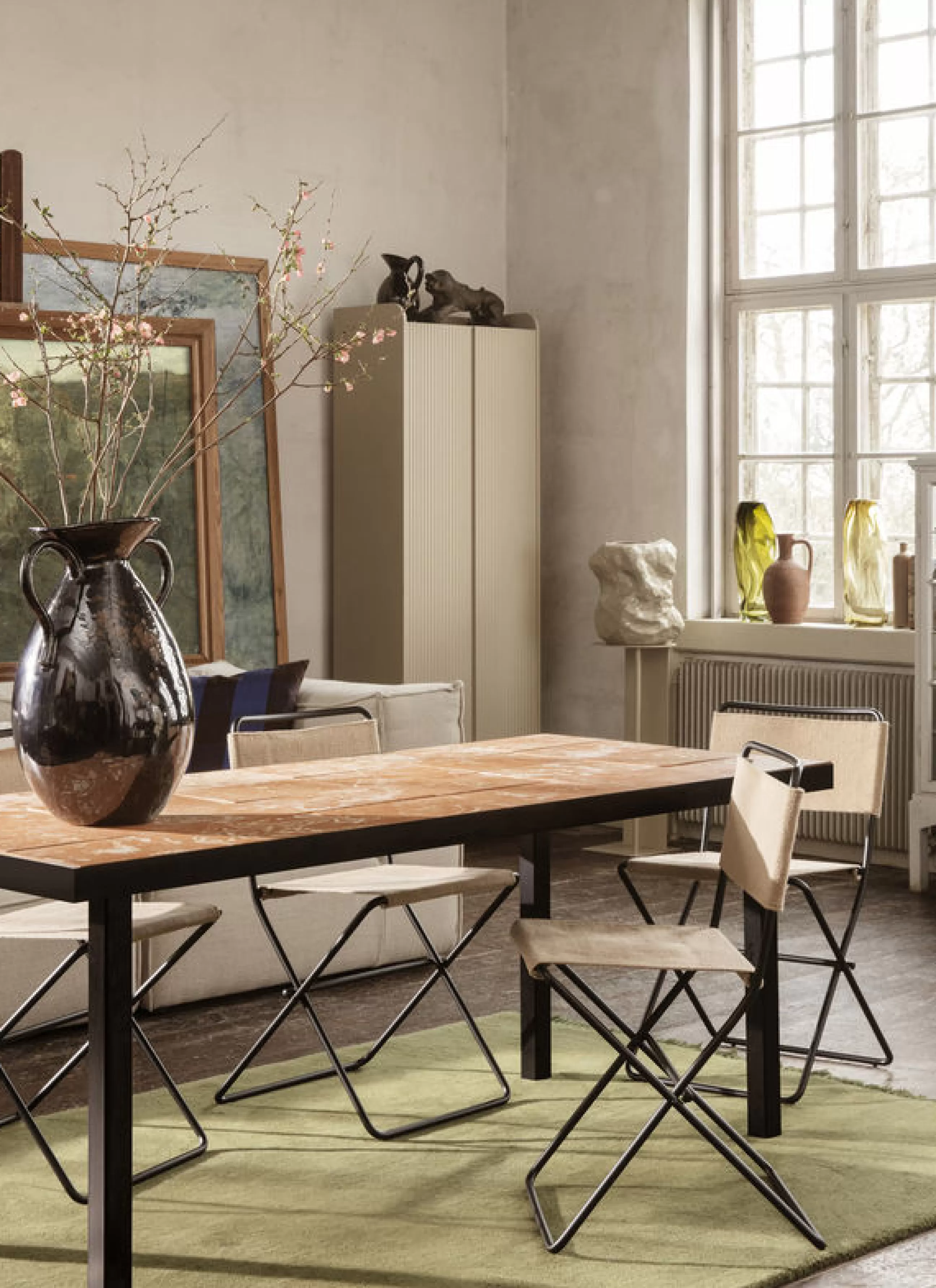 Commodes Buffets Armoires>Ferm Living Armoire Sill Bois Beige / L 70 X H 200 Cm - Mdf Rainure - Beige Cachemire