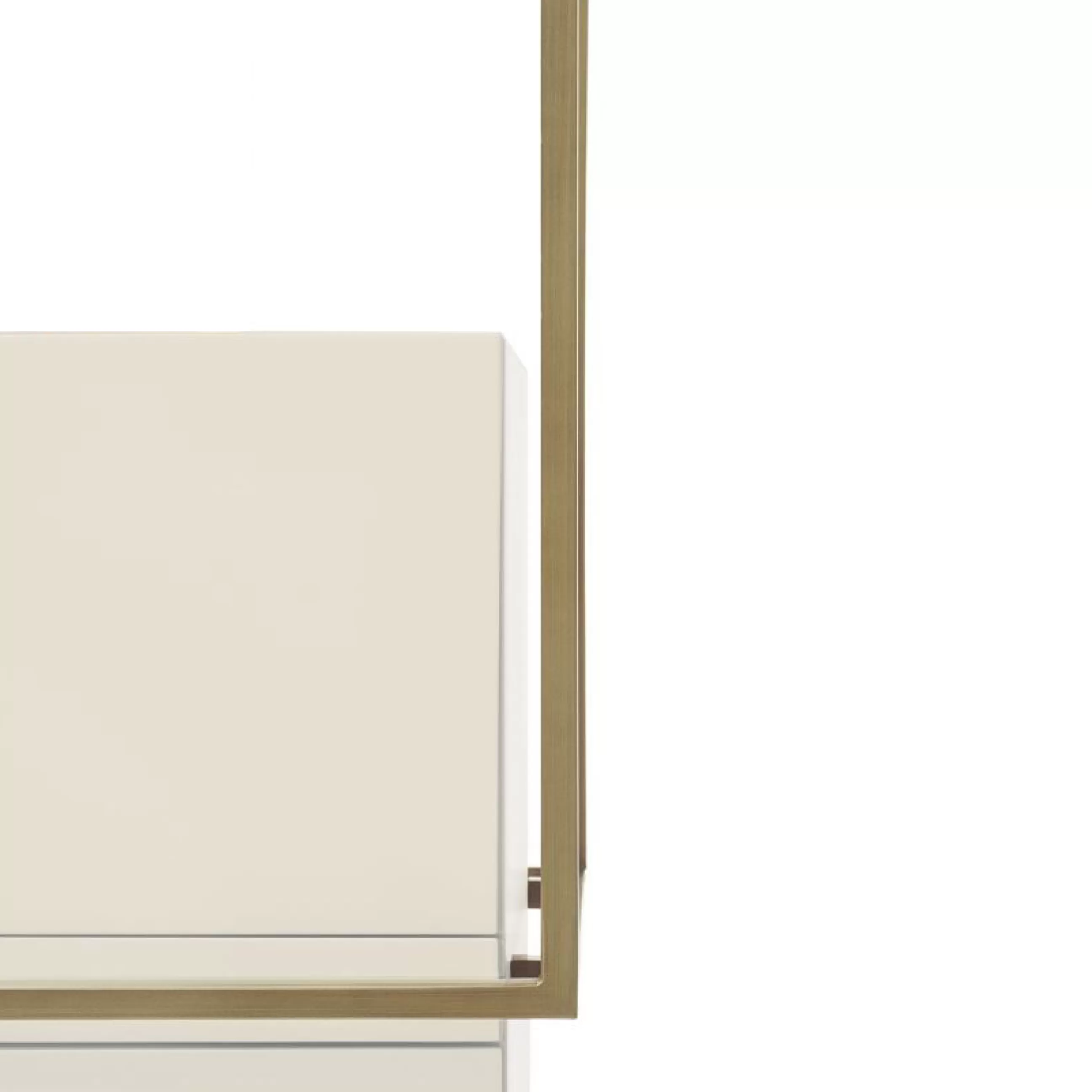 Commodes Buffets Armoires>Mogg Armoire Zoom Tower Bois Beige / 45 X 53 Cm X H 187 Cm - 2 Portes - Beige - Bronze Satine
