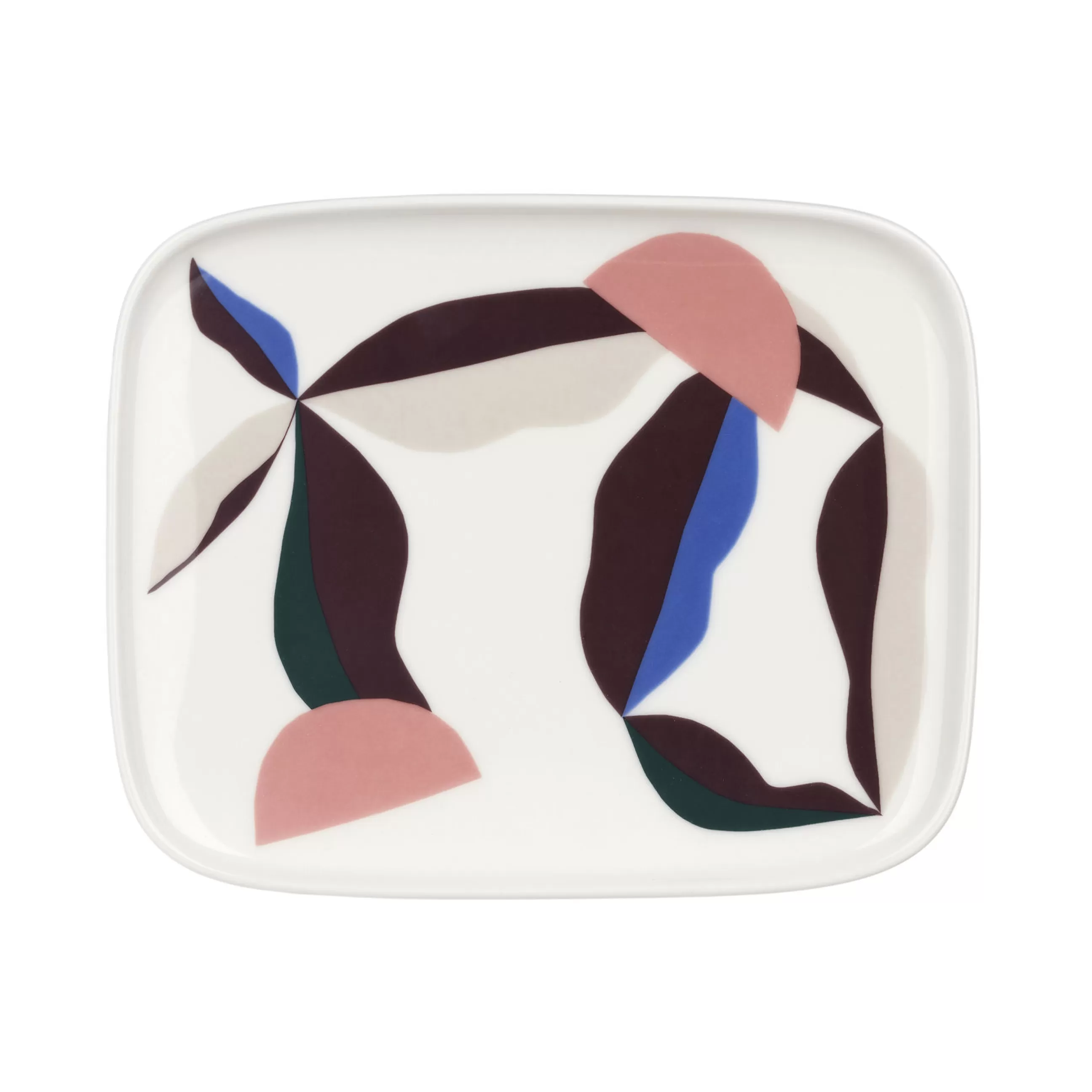 Assiettes>Marimekko Assiette A Dessert Berry Ceramique Multicolore / 12 X 15 Cm - Aubergine - Bleu - Rose
