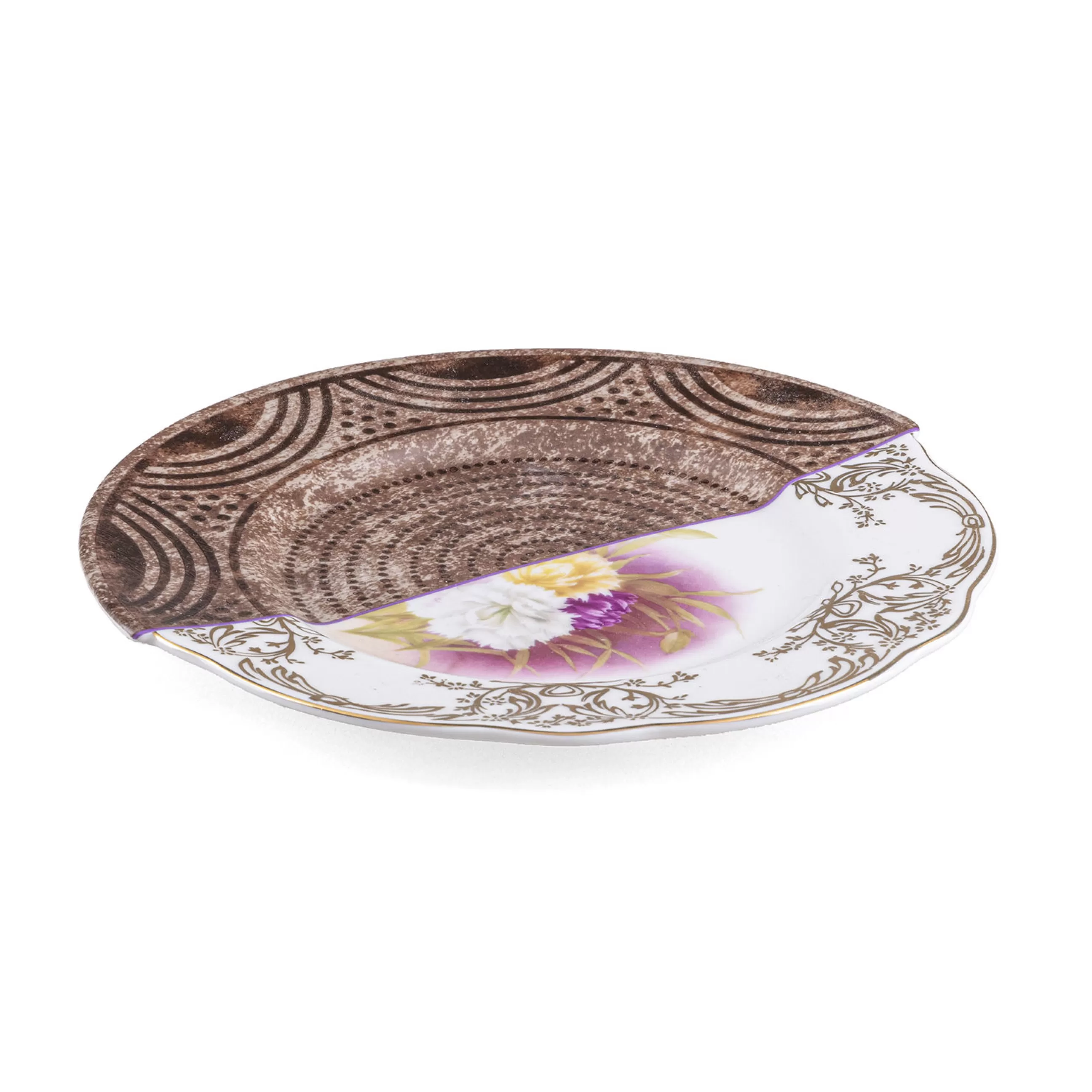 Assiettes>Seletti Assiette A Dessert Hybrid Ceramique / O 20 Cm - Multicolore