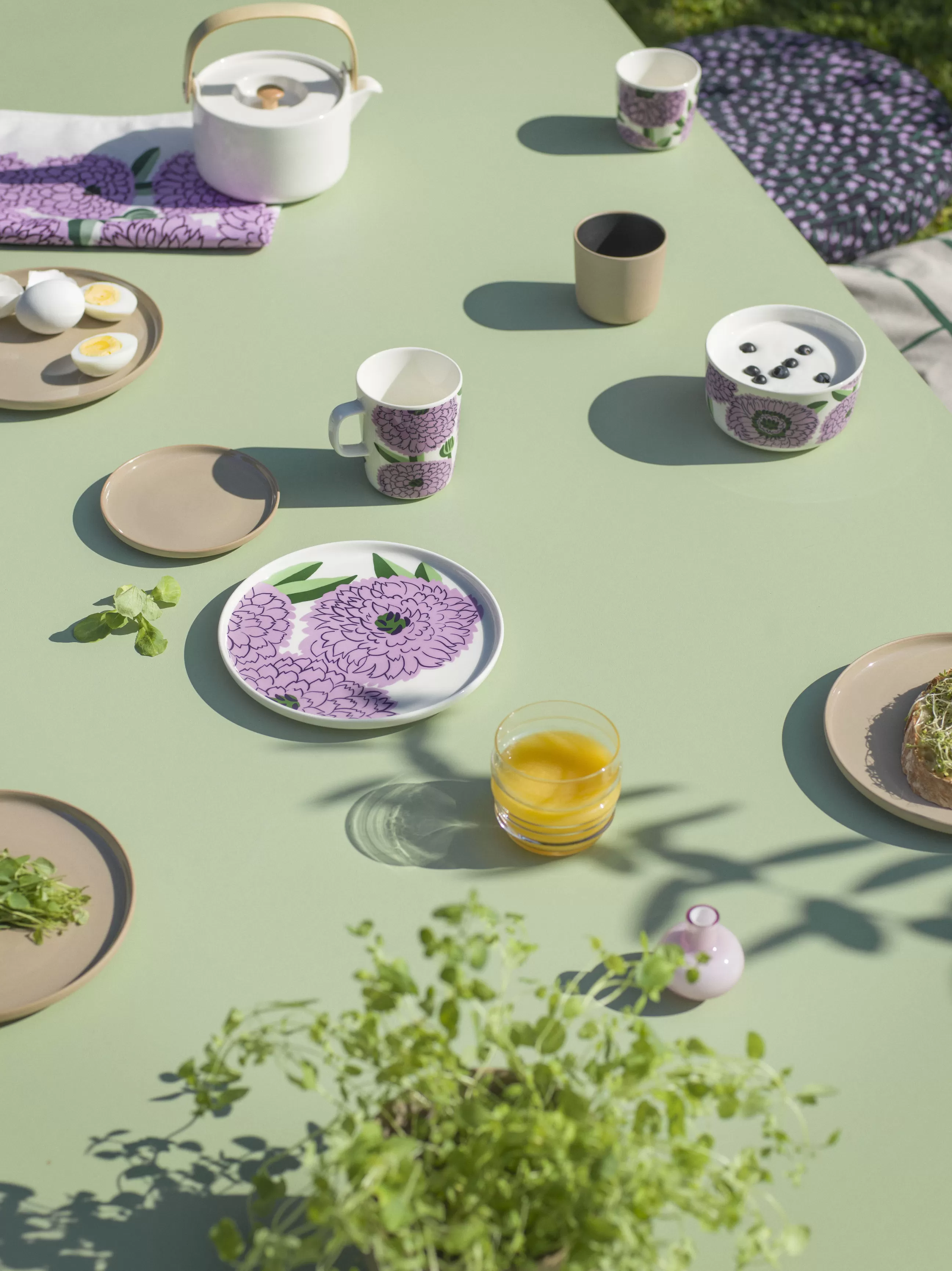 Assiettes>Marimekko Assiette A Dessert Oiva Ceramique Beige / O 20 Cm - Beige Terre