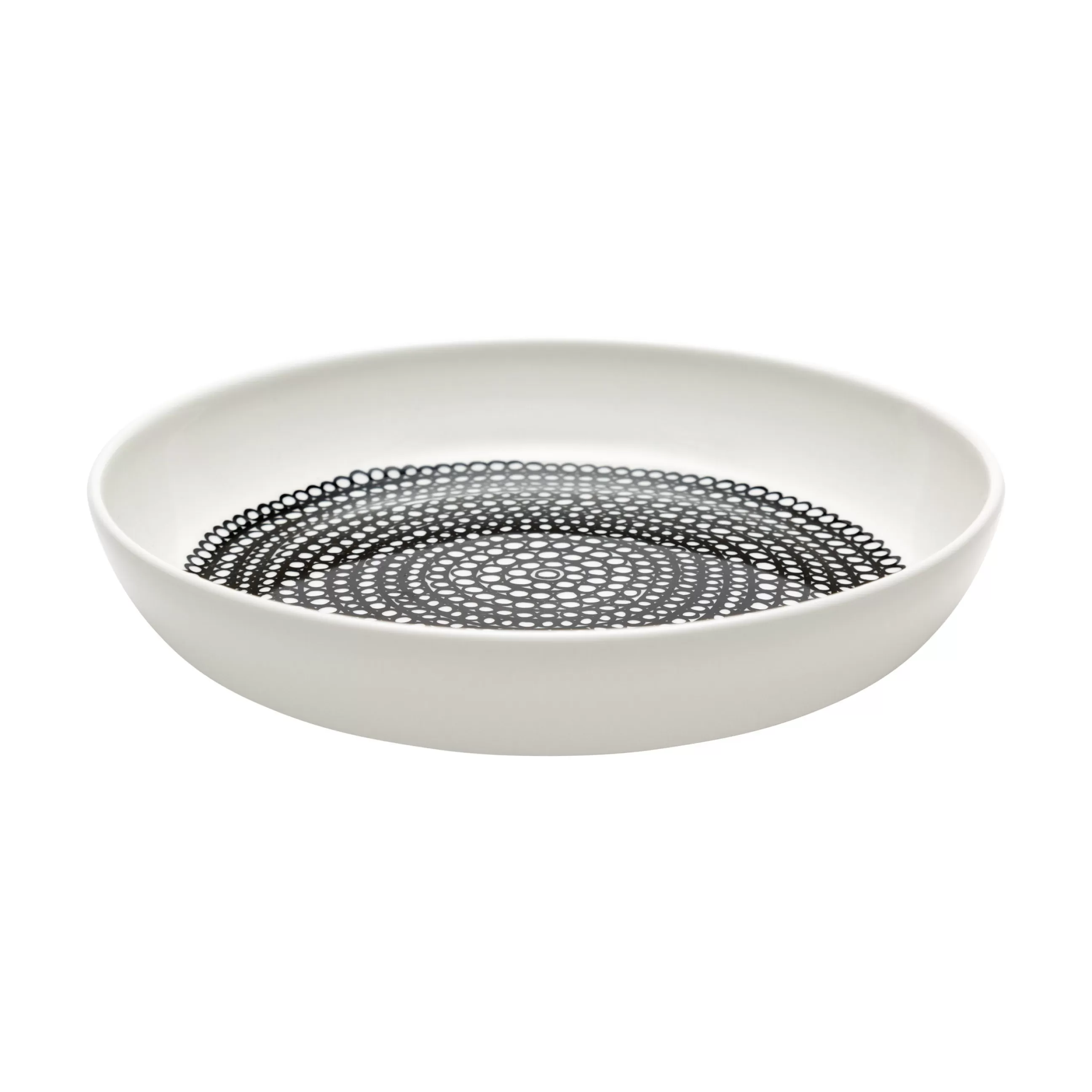 Assiettes>Marimekko Assiette A Dessert Rasymatto Ceramique Blanc Noir / O 20 Cm - Blanc - Noir
