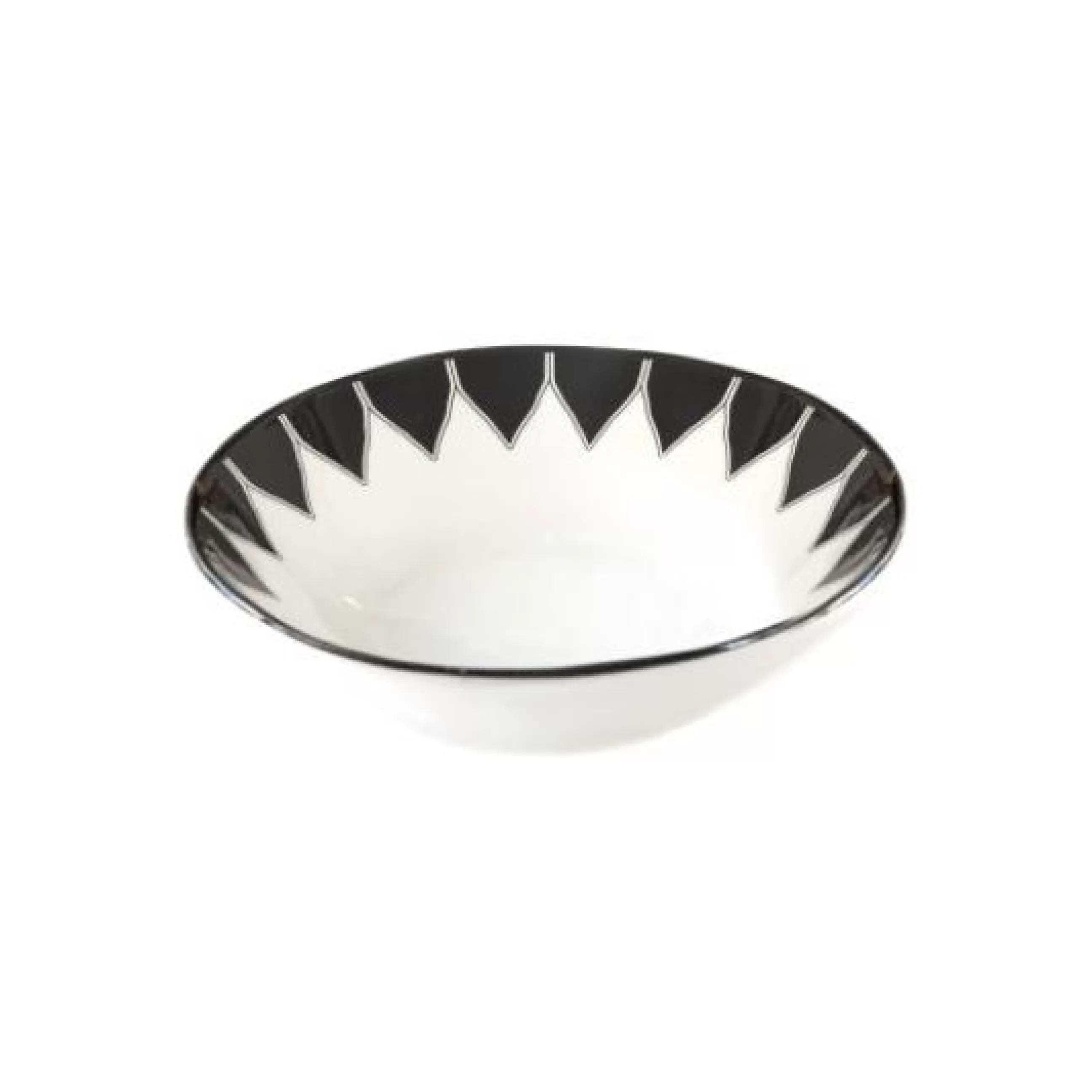 Assiettes>Maison Sarah Lavoine Assiette Creuse Daria Ceramique/ O 23 Cm - Ceramique Peinte A La Main - Noir