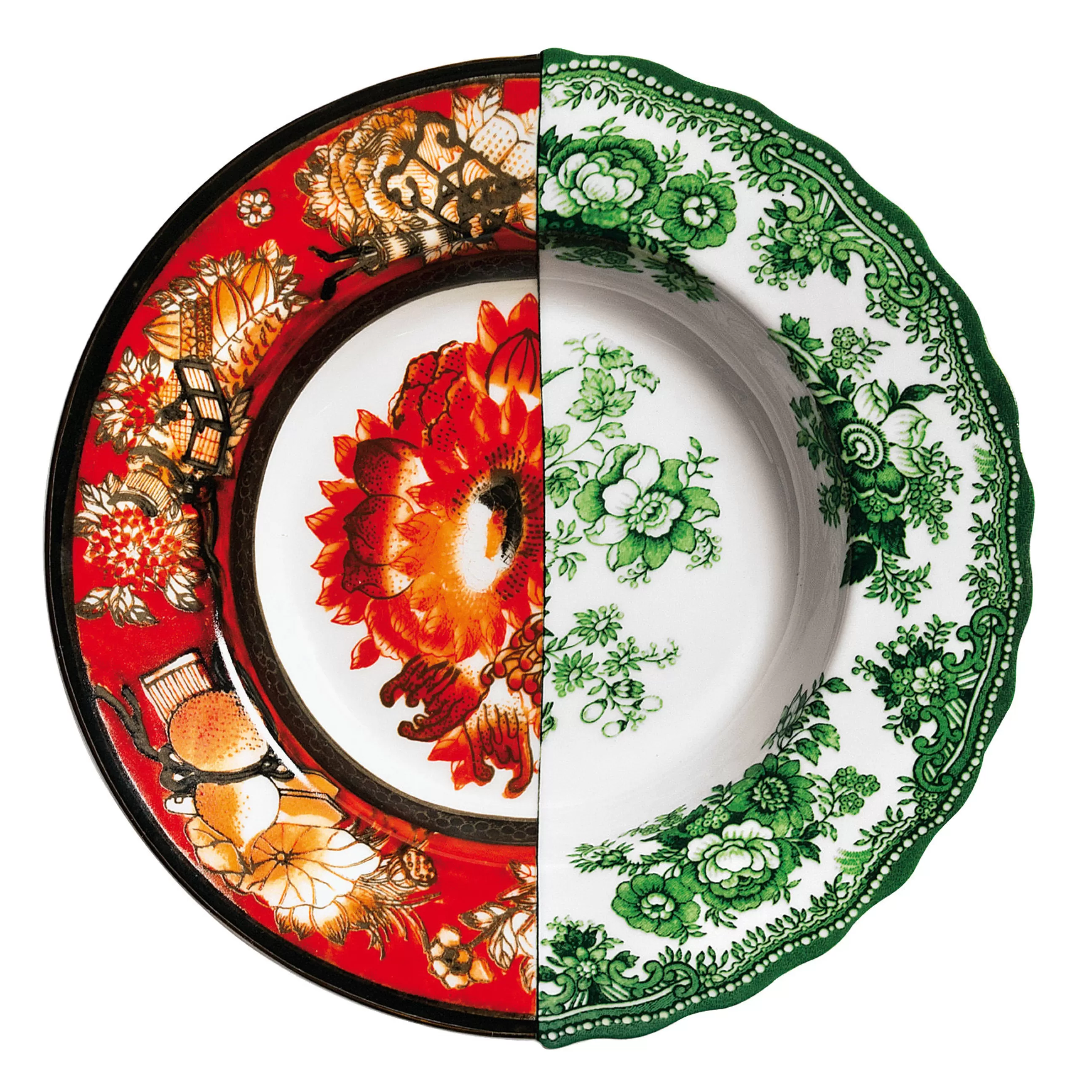 Assiettes>Seletti Assiette Creuse Hybrid Ceramique O 25,4 Cm - Multicolore