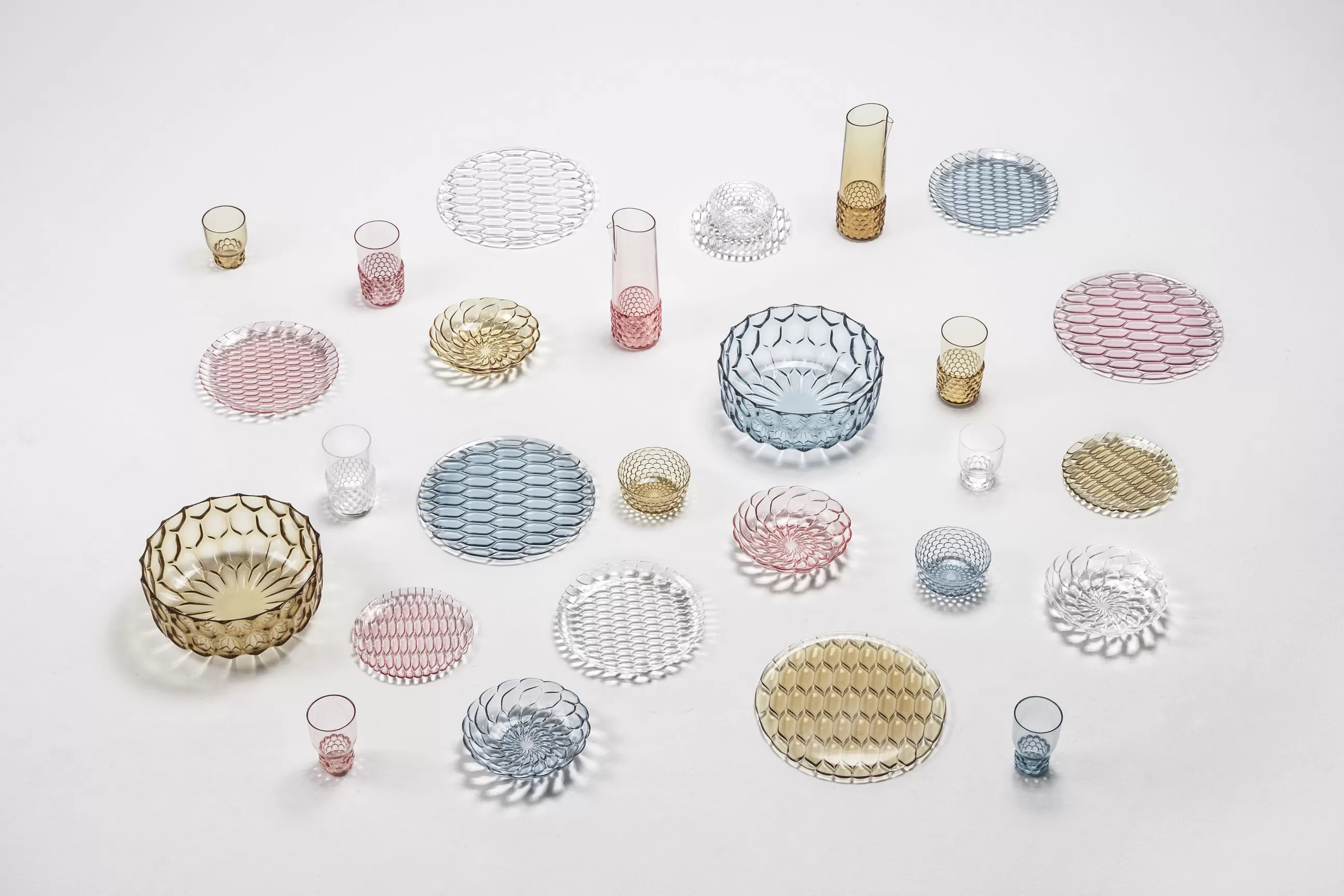 Assiettes>Kartell Assiette Creuse Jellies Family Plastique Transparent / O 22 Cm - Cristal