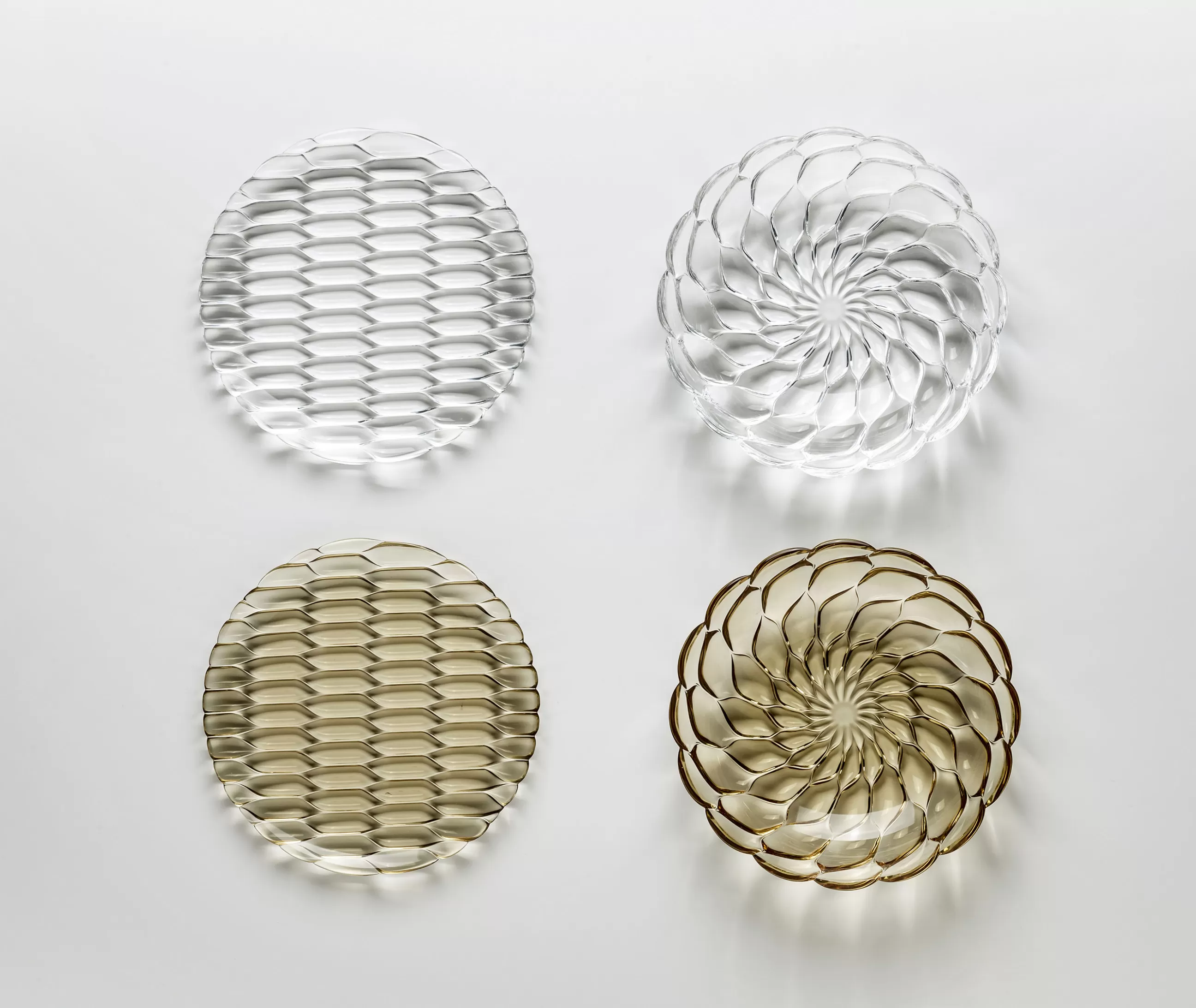 Assiettes>Kartell Assiette Creuse Jellies Family Plastique Transparent / O 22 Cm - Cristal