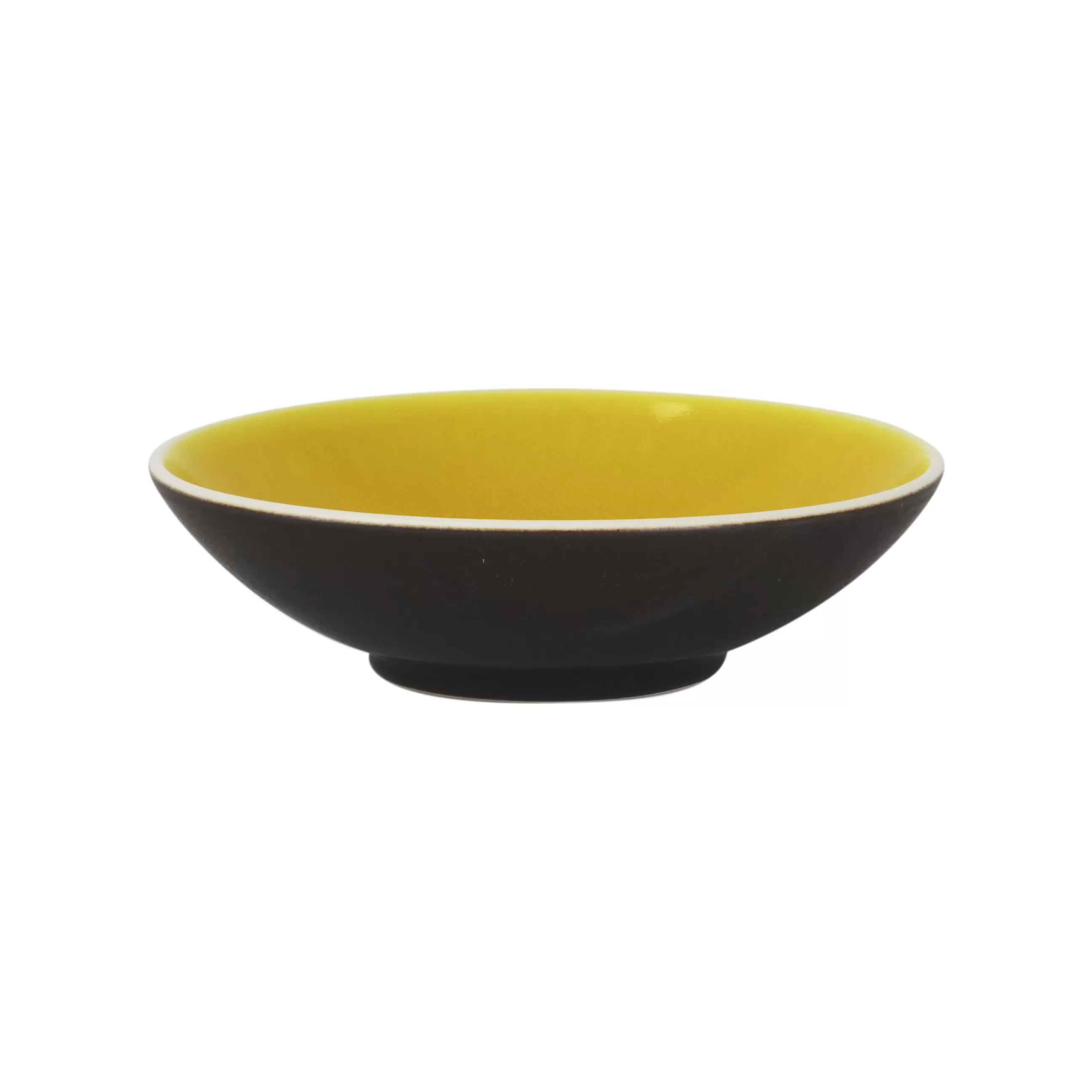 Assiettes>Jars Ceramistes Assiette Creuse Tourron Ceramique Jaune Small / O 19 Cm - Gres Fait Main - Citron