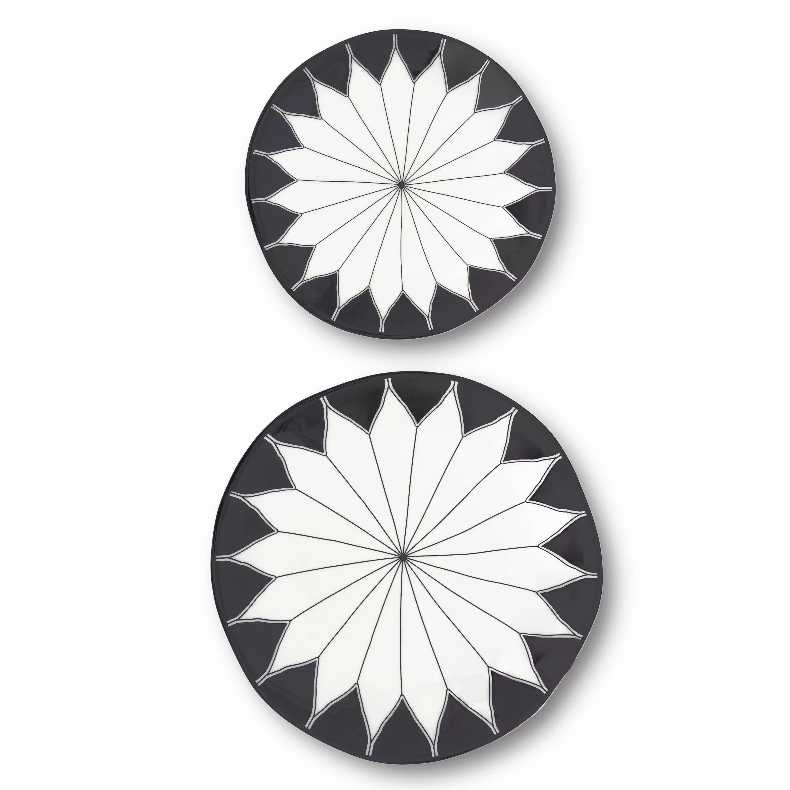 Assiettes>Maison Sarah Lavoine Assiette Daria Ceramique/ O 29 Cm - Ceramique Peinte A La Main - Noir