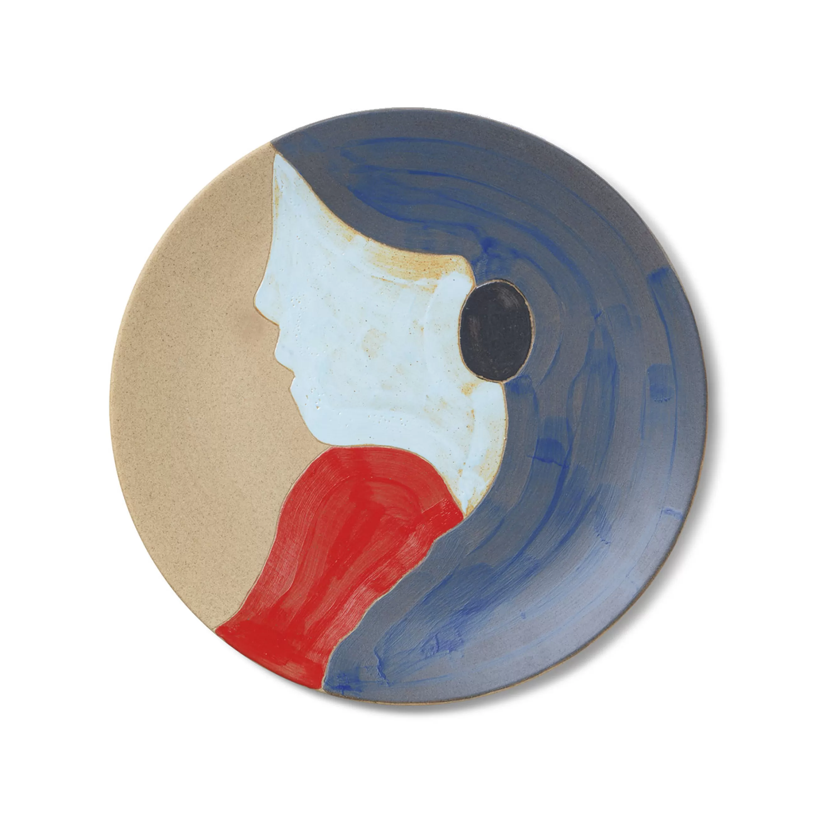 Assiettes>Ferm Living Assiette De Presentation Ceramic Ceramique / O 37,5 Cm - Peut Etre Fixee Au Mur - Multicolore