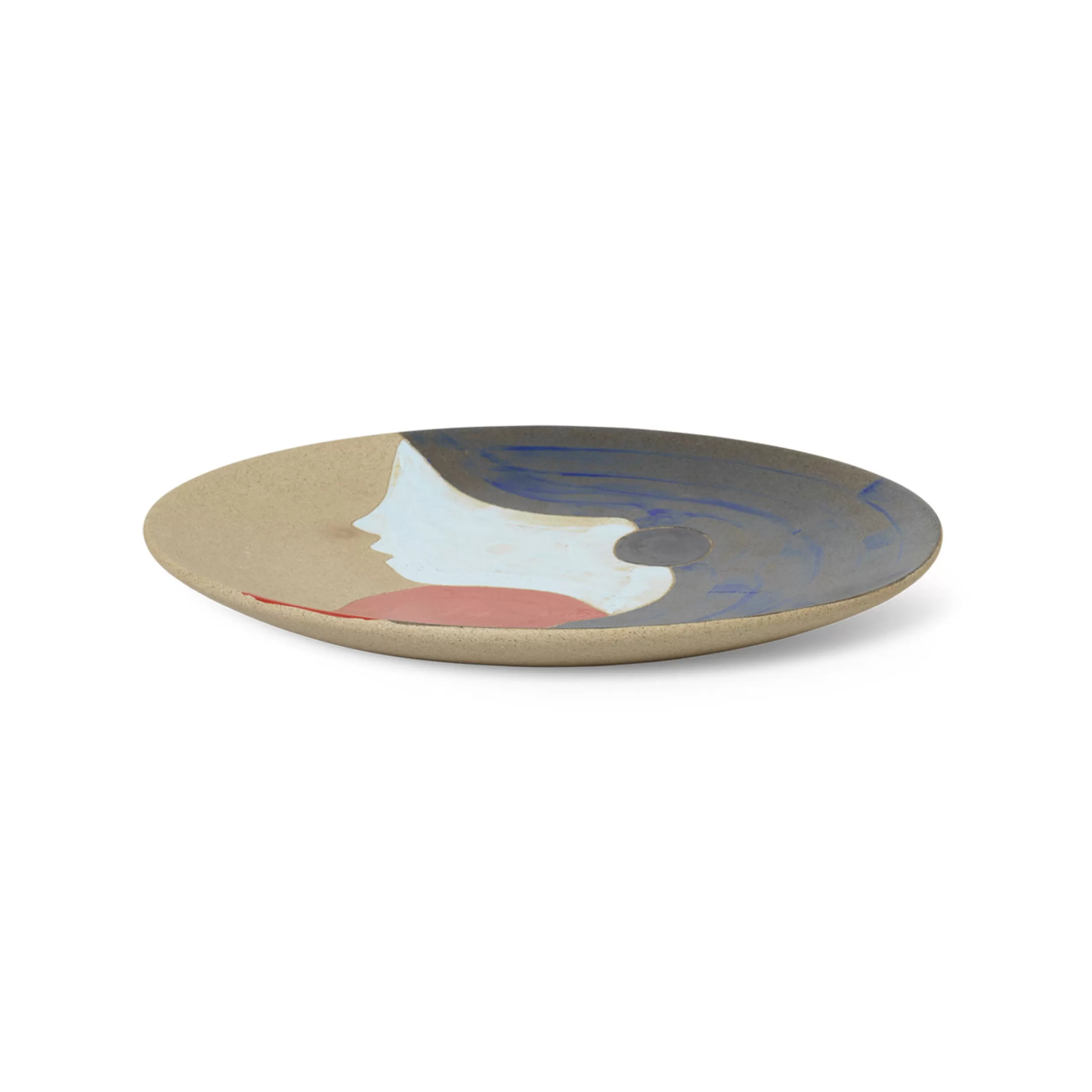 Assiettes>Ferm Living Assiette De Presentation Ceramic Ceramique / O 37,5 Cm - Peut Etre Fixee Au Mur - Multicolore