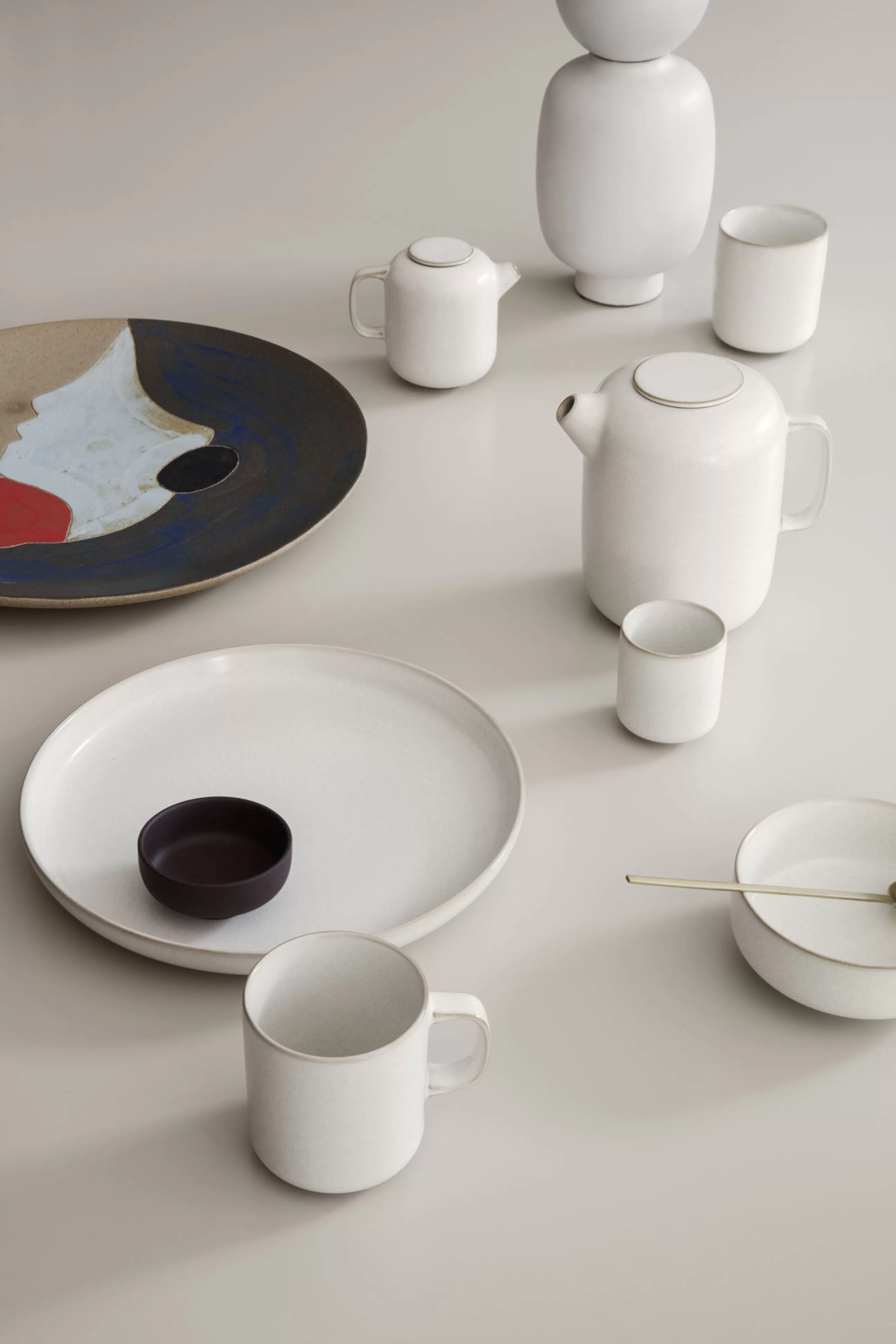 Assiettes>Ferm Living Assiette De Presentation Ceramic Ceramique / O 37,5 Cm - Peut Etre Fixee Au Mur - Multicolore