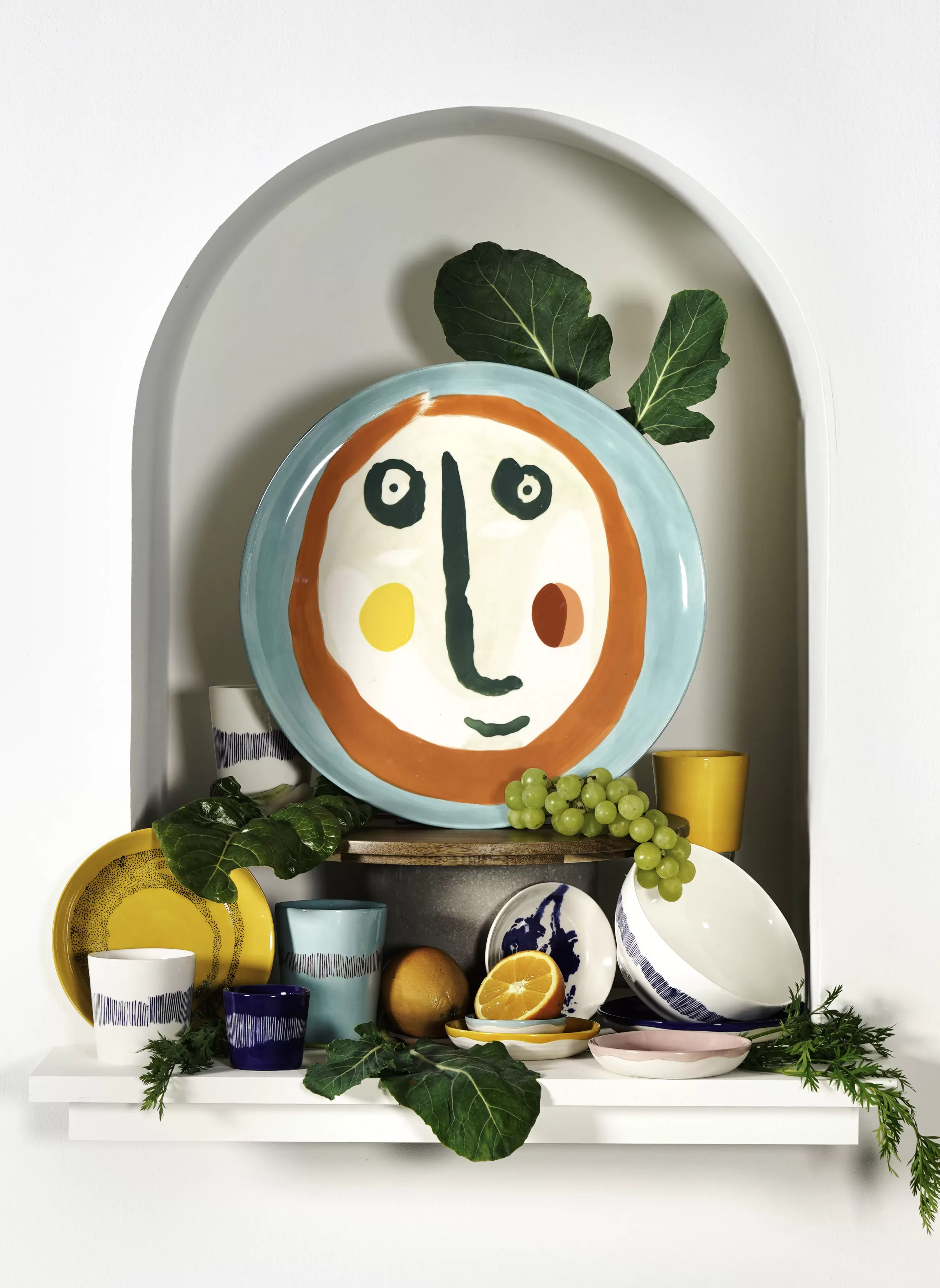 Assiettes>Serax Assiette De Presentation Feast Ceramique / O 35 X H 2 Cm - Multicolore