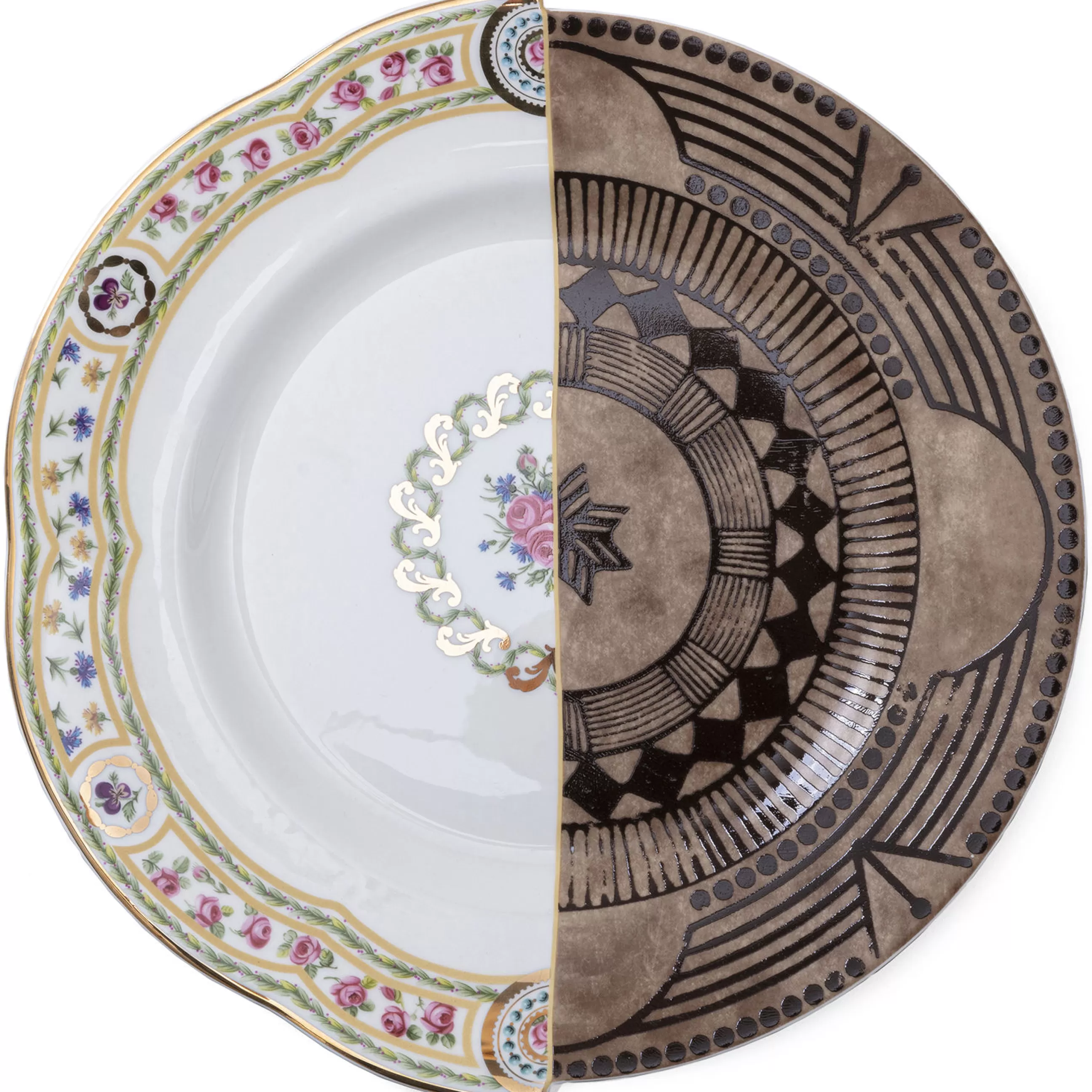 Assiettes>Seletti Assiette Hybrid Ceramique / O 27,5 Cm - Multicolore