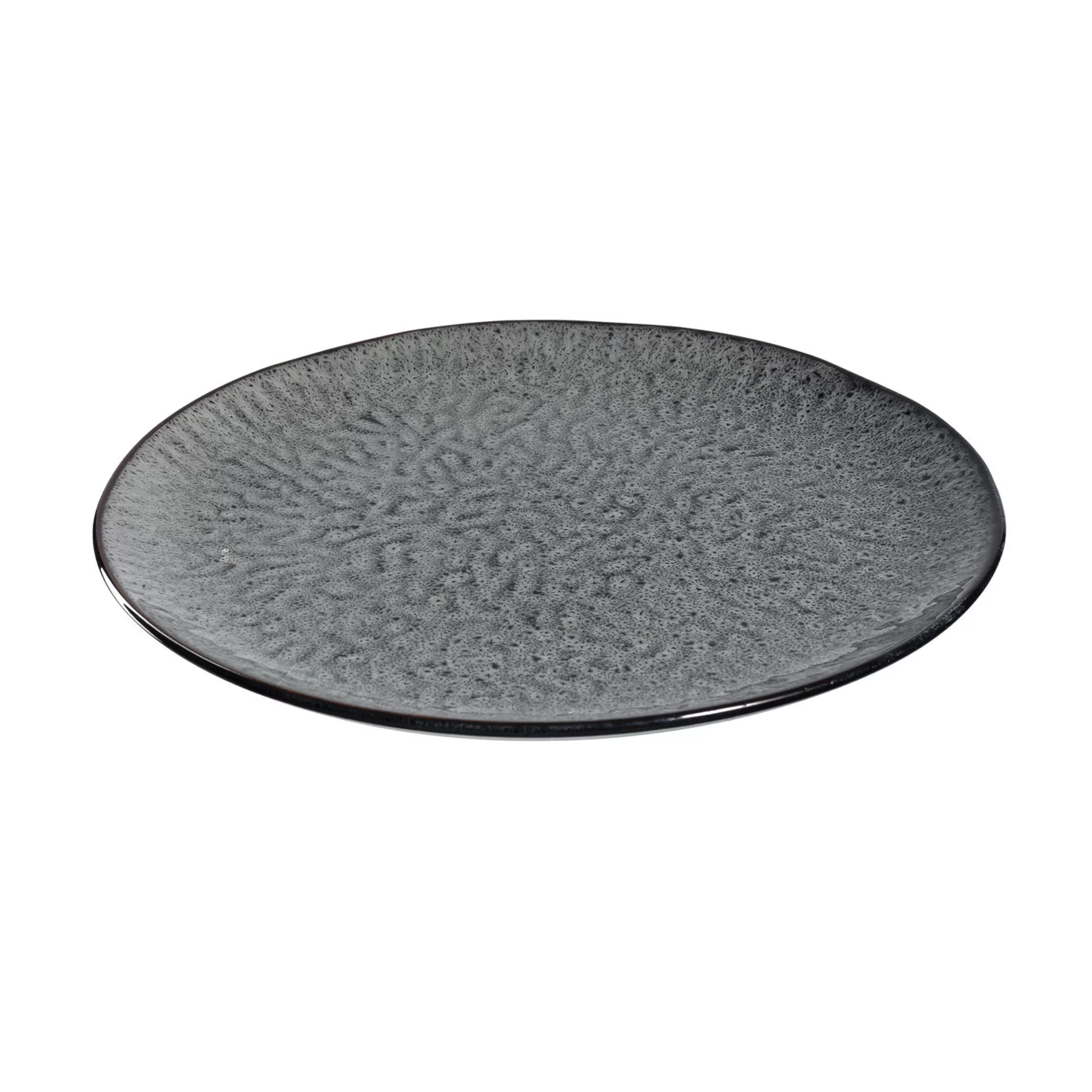 Assiettes>Leonardo Assiette Matera Ceramique Gris / Gres - O 27 Cm - Anthracite