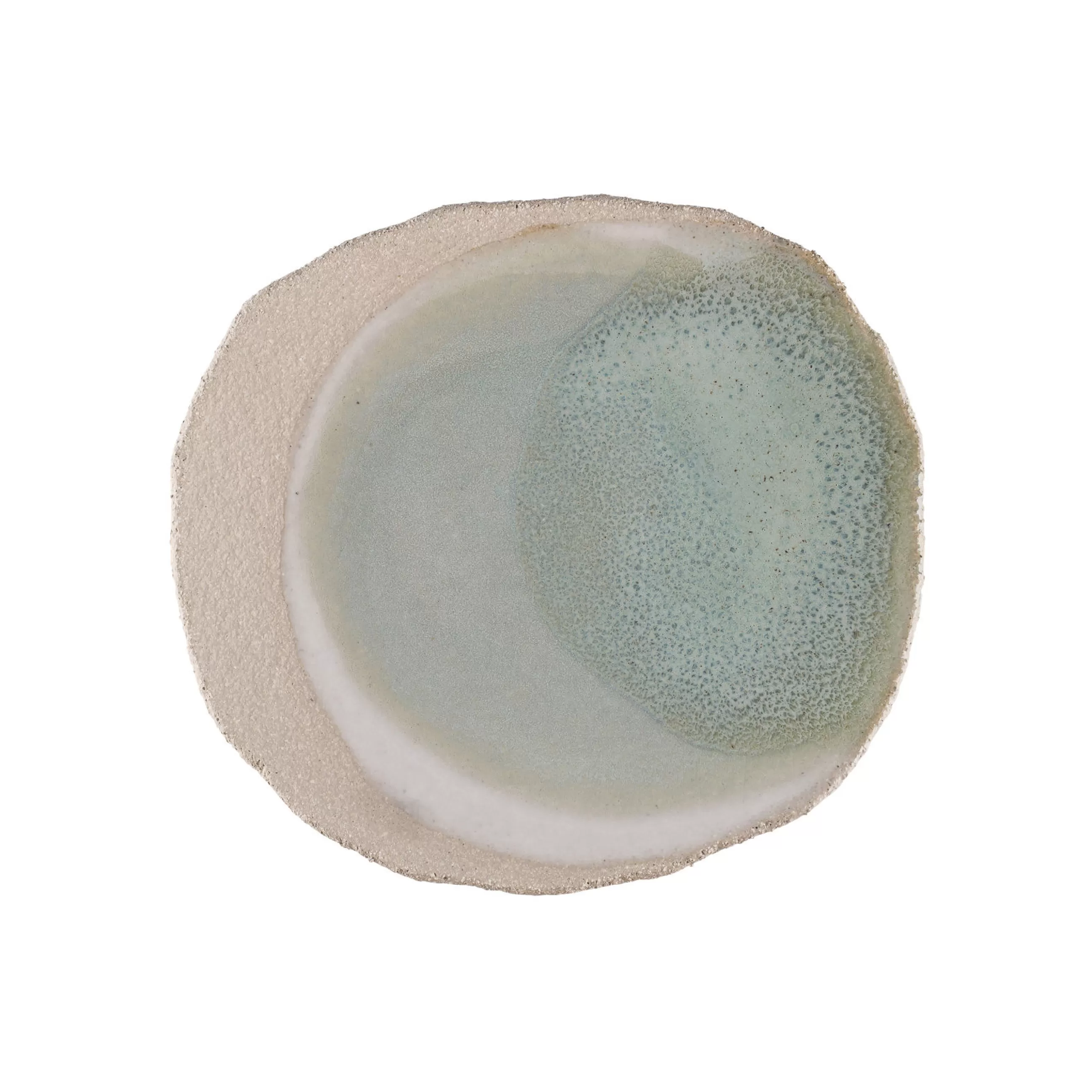Assiettes>Jars Ceramistes Assiette Wabi Ceramique/ 27 X 30 Cm - Gres Fait Main - Vert