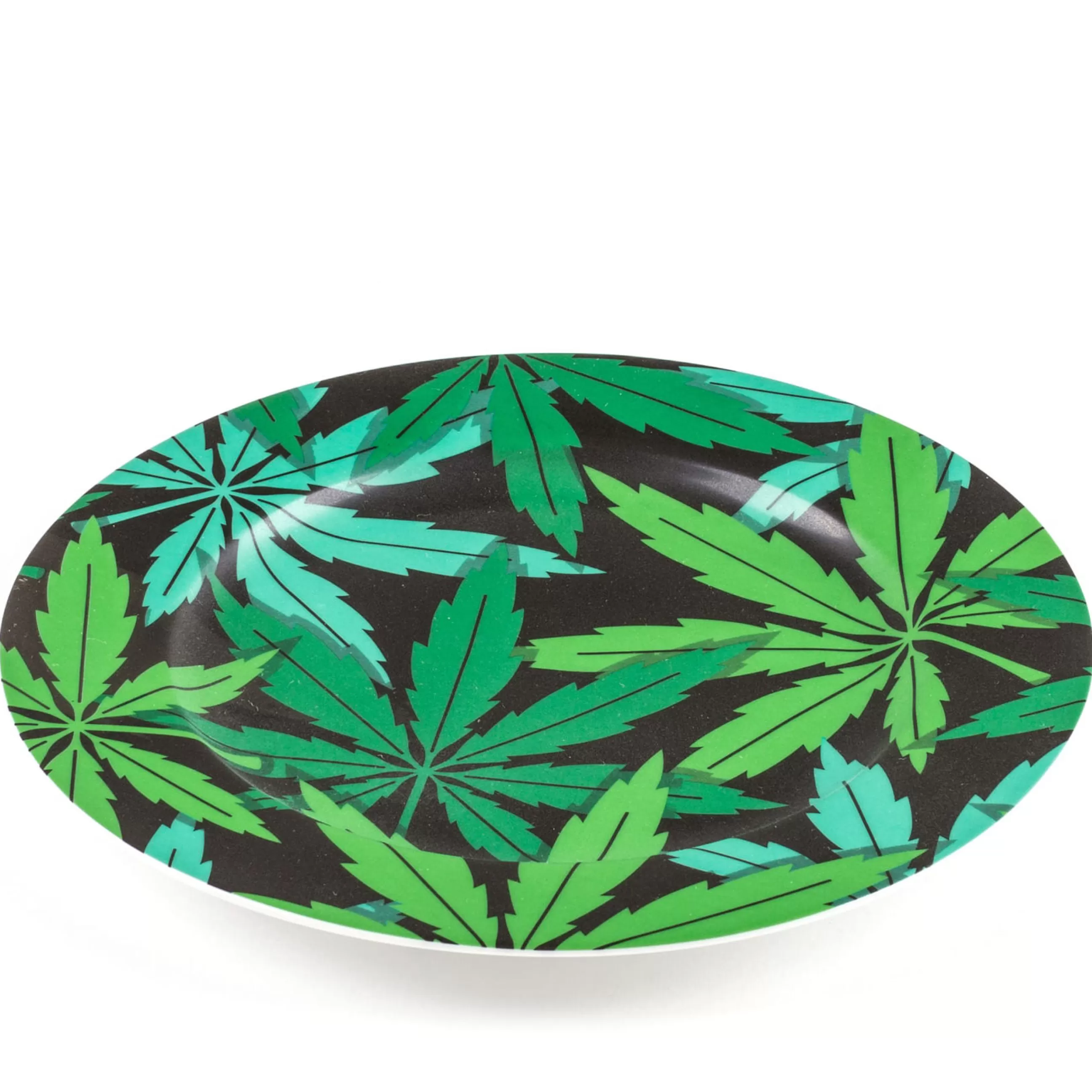 Assiettes>Seletti Assiette Weed Ceramique / Porcelaine - O 27 Cm - Vert