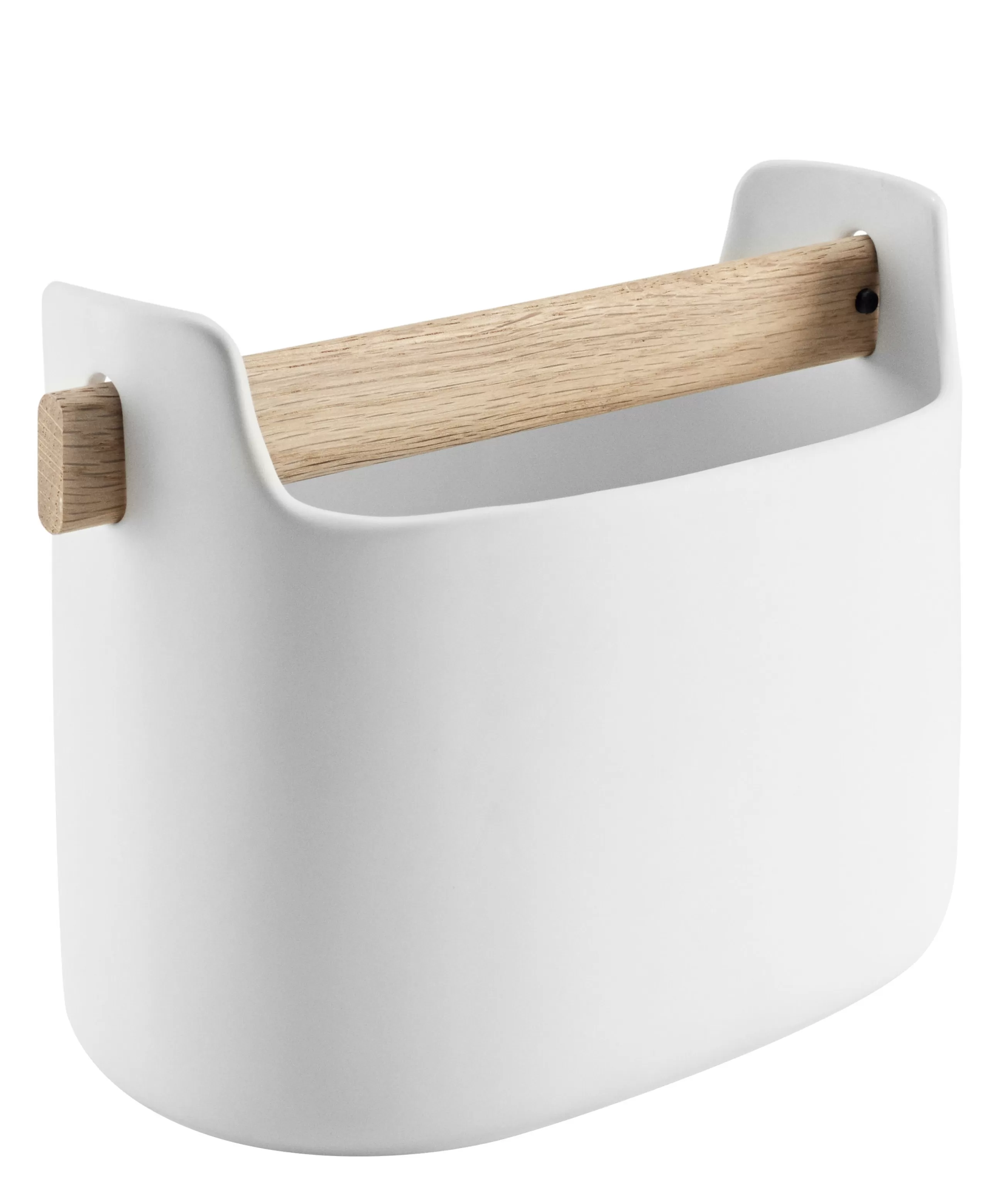Nettoyage Et Rangement>Eva Solo Bac De Rangement Toolbox Ceramique Blanc Bois Naturel / L 19 X H 15 Cm - Ceramique & Chene - Blanc - Chene