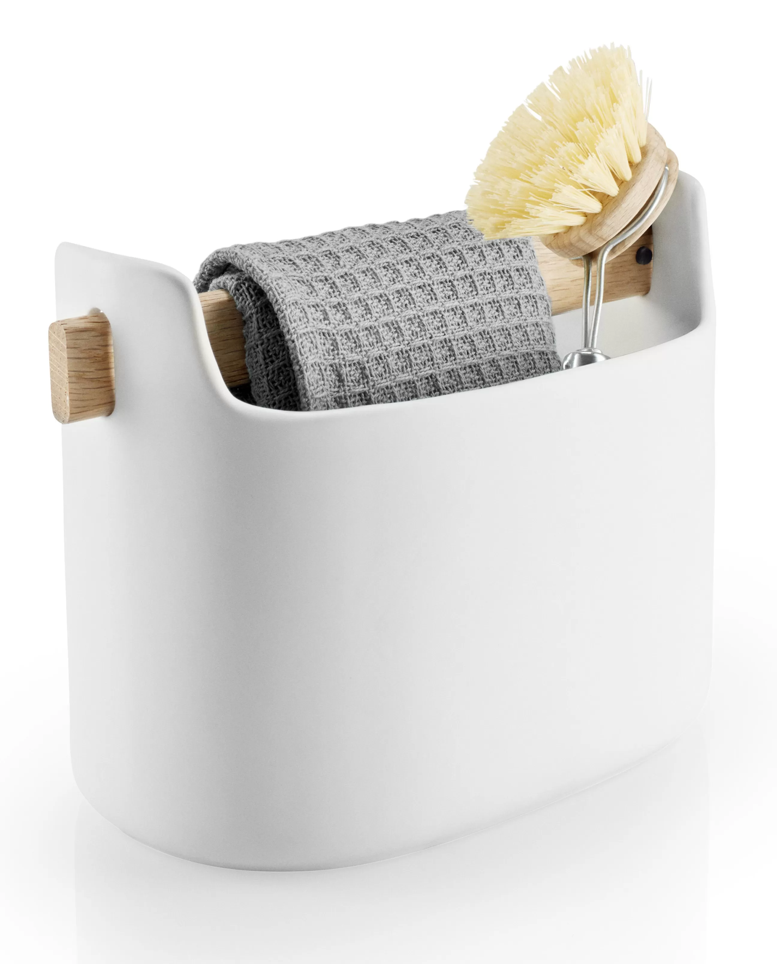 Nettoyage Et Rangement>Eva Solo Bac De Rangement Toolbox Ceramique Blanc Bois Naturel / L 19 X H 15 Cm - Ceramique & Chene - Blanc - Chene