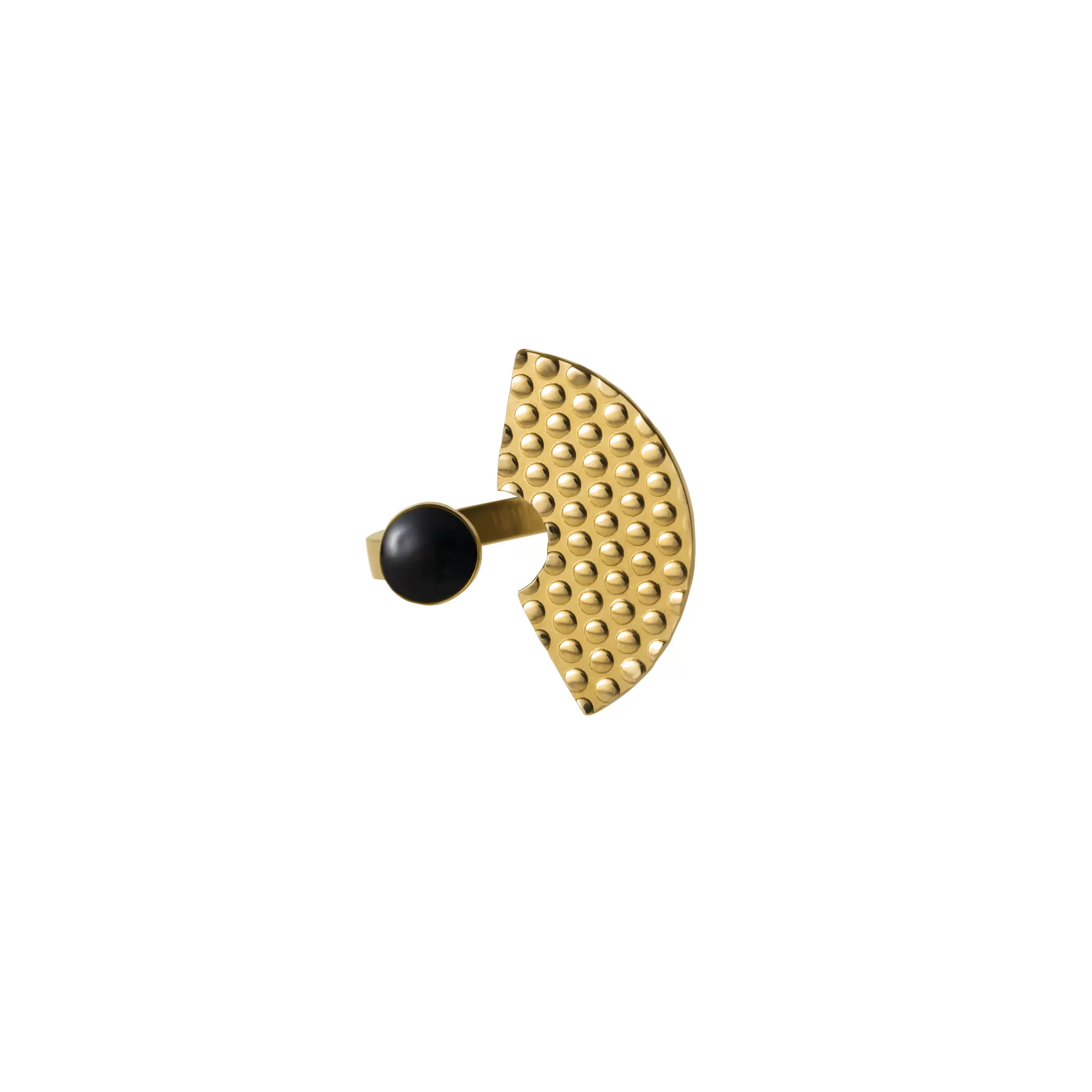 Bijoux Porte Cles>Alessi Bague Venusia - Edone Noir Or Metal / Small - Noir - Or