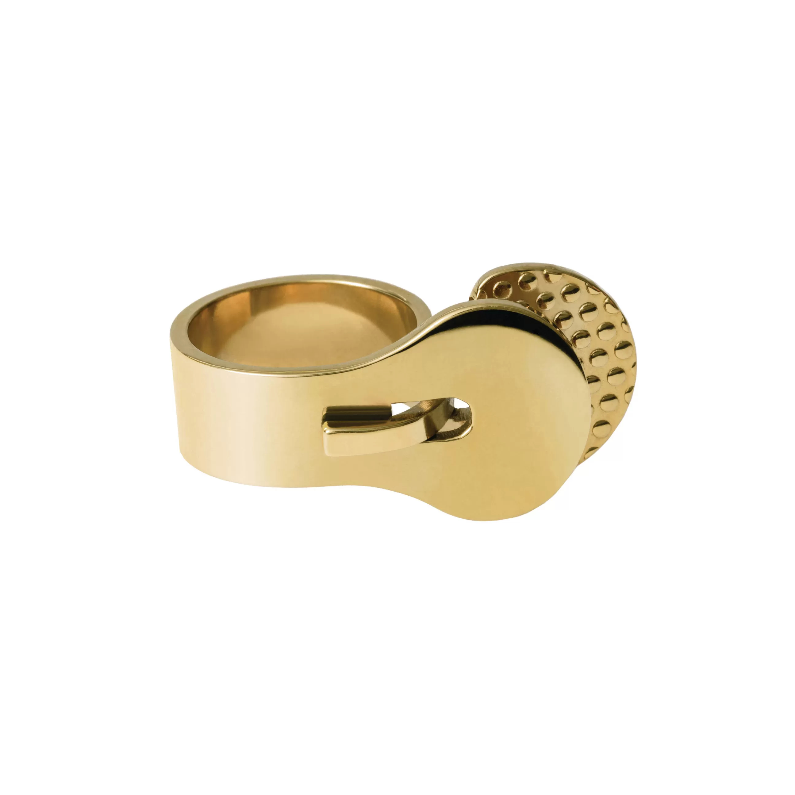 Bijoux Porte Cles>Alessi Bague Venusia - Trama Metal / Large - Or