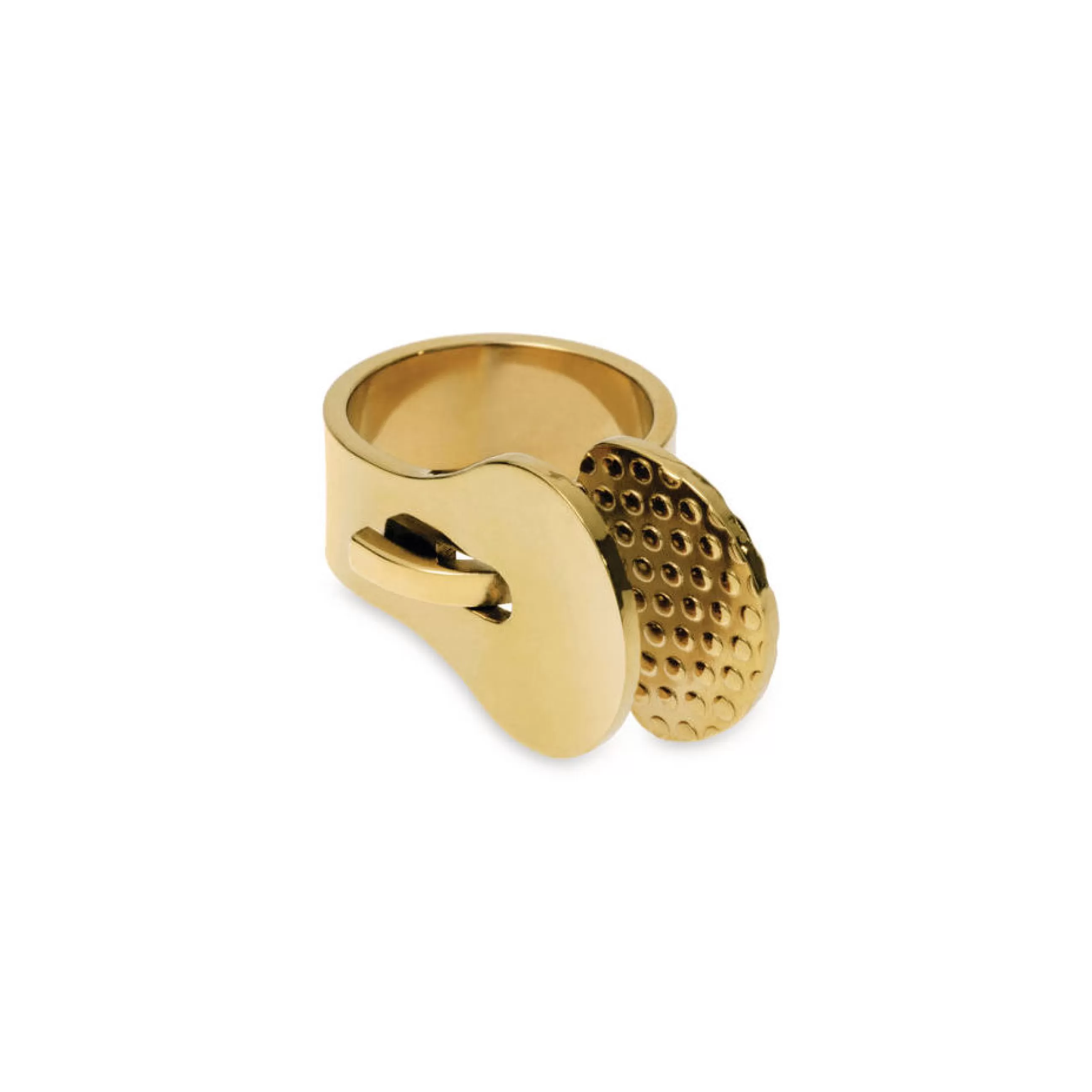 Bijoux Porte Cles>Alessi Bague Venusia - Trama Metal / Large - Or