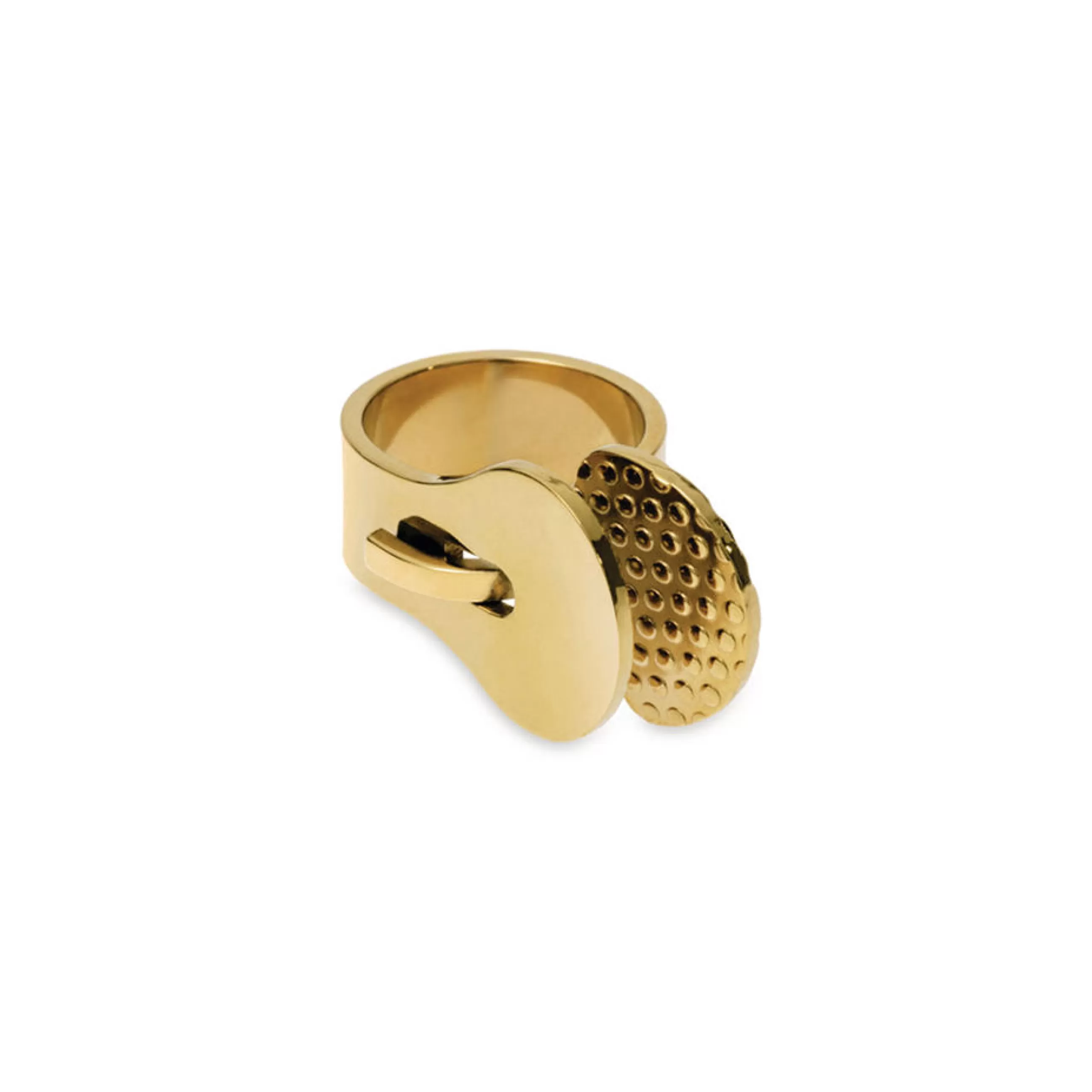 Bijoux Porte Cles>Alessi Bague Venusia - Trama Metal / Medium - Or