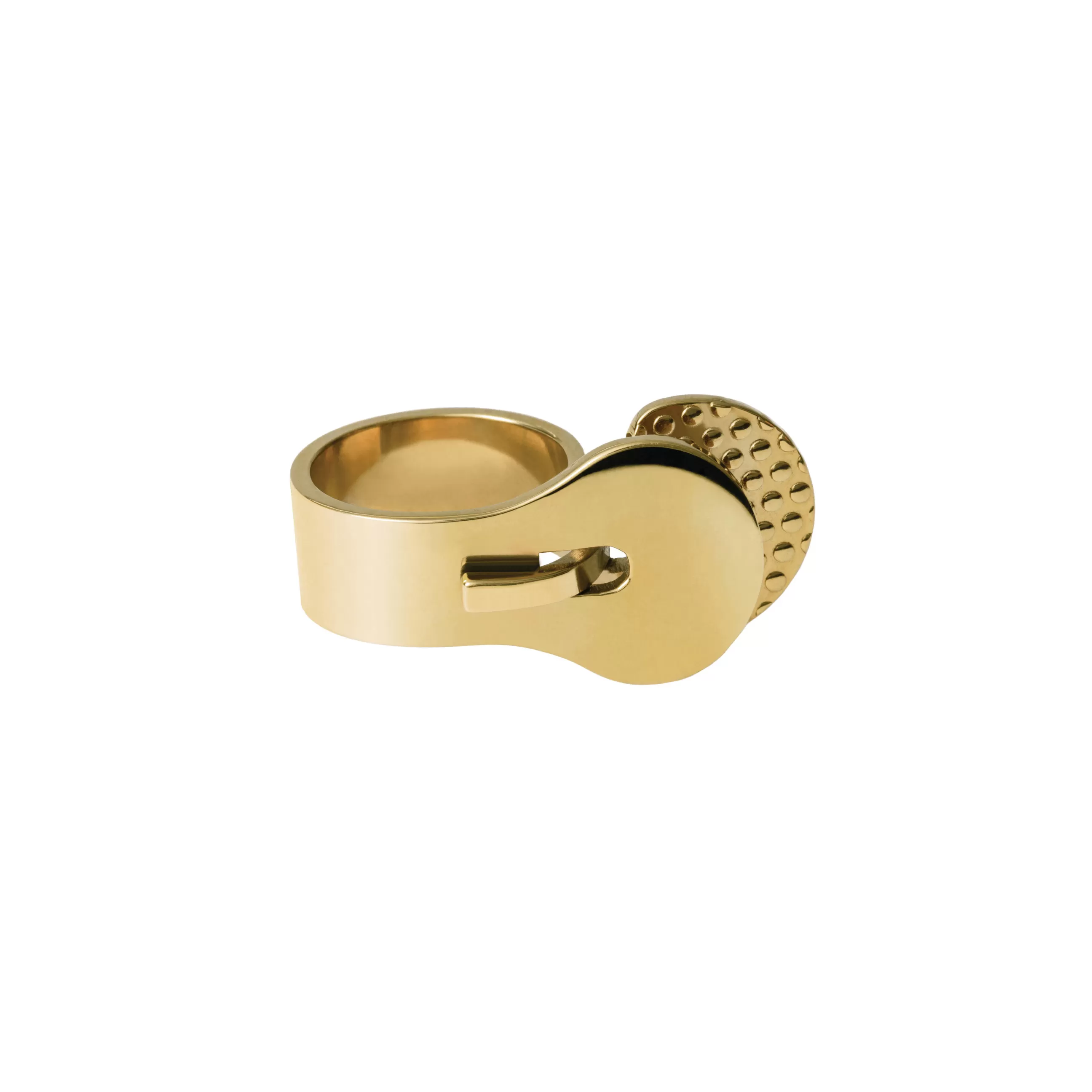 Bijoux Porte Cles>Alessi Bague Venusia - Trama Metal / Small - Or