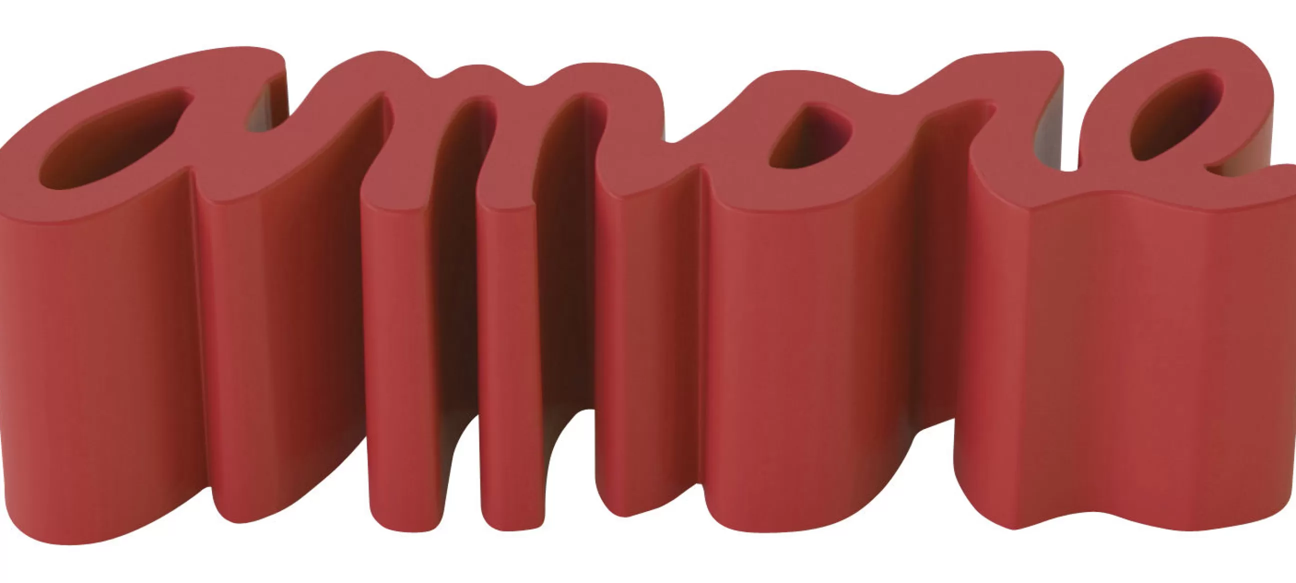 Bancs De Jardin>Slide Banc Amore Plastique/  L 145 Cm - Pour L'Exterieur - Rouge