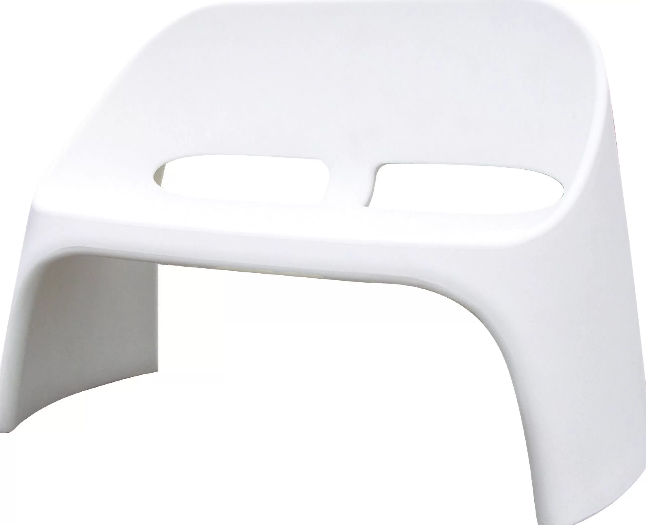 Bancs De Jardin>Slide Banc Avec Dossier Amelie Plastique/ 2 Places - L 120 Cm - Blanc