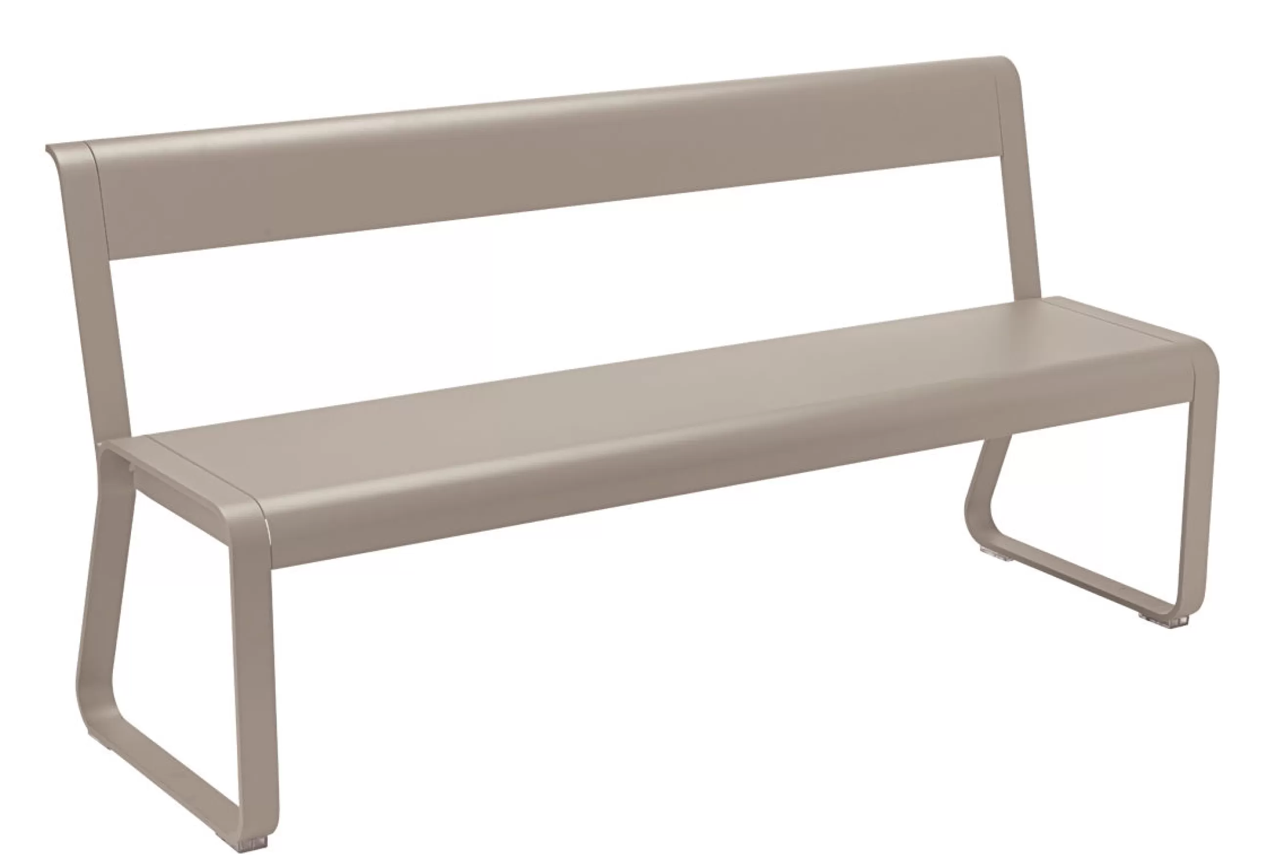 Bancs>Fermob Banc Avec Dossier Bellevie Metal Beige / L 161 Cm - 4 Places - Muscade