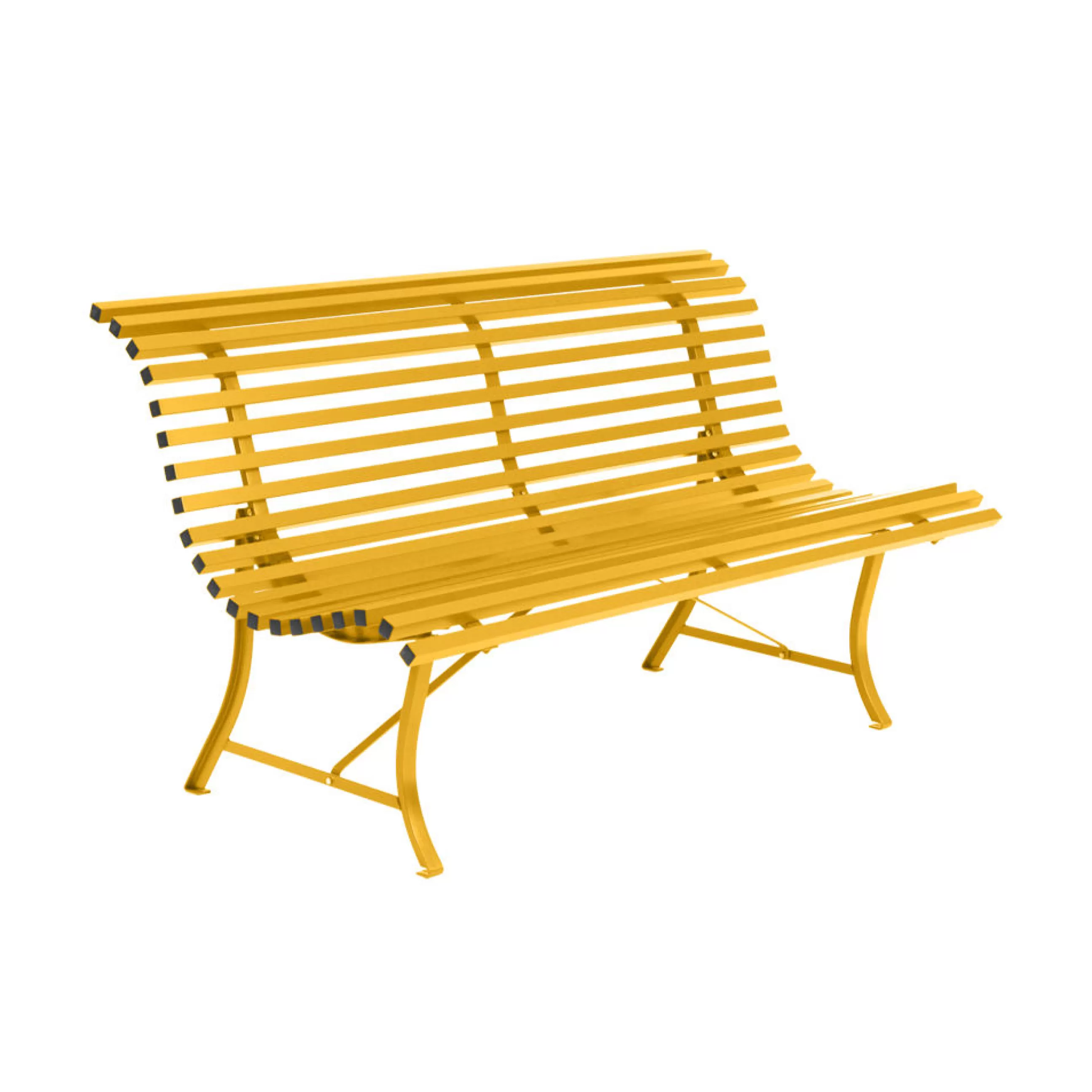 Bancs De Jardin>Fermob Banc Avec Dossier Louisiane Metal Jaune / L 150 Cm - Miel Texture